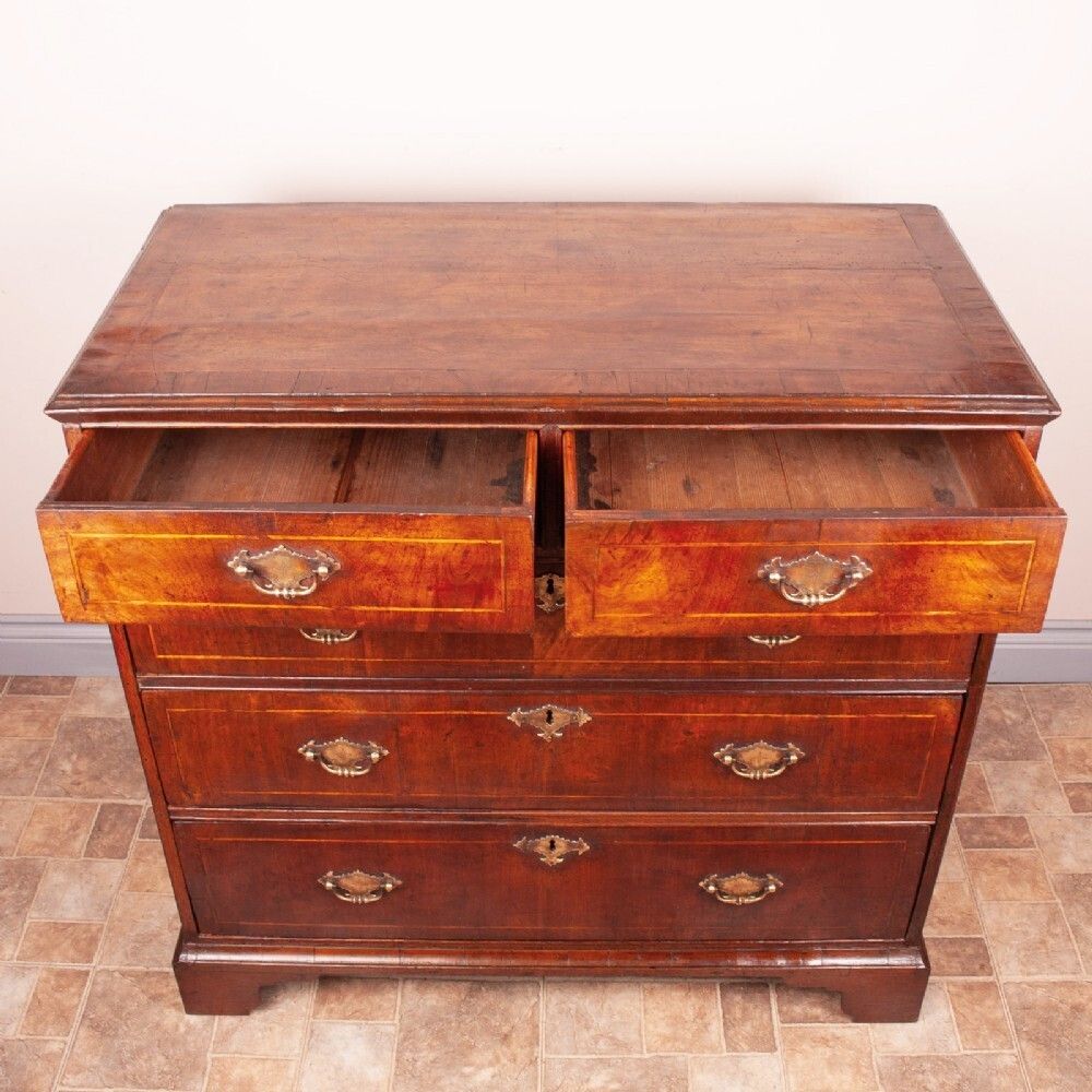 photo for sale Early Georgian Walnut Chest Of Drawers