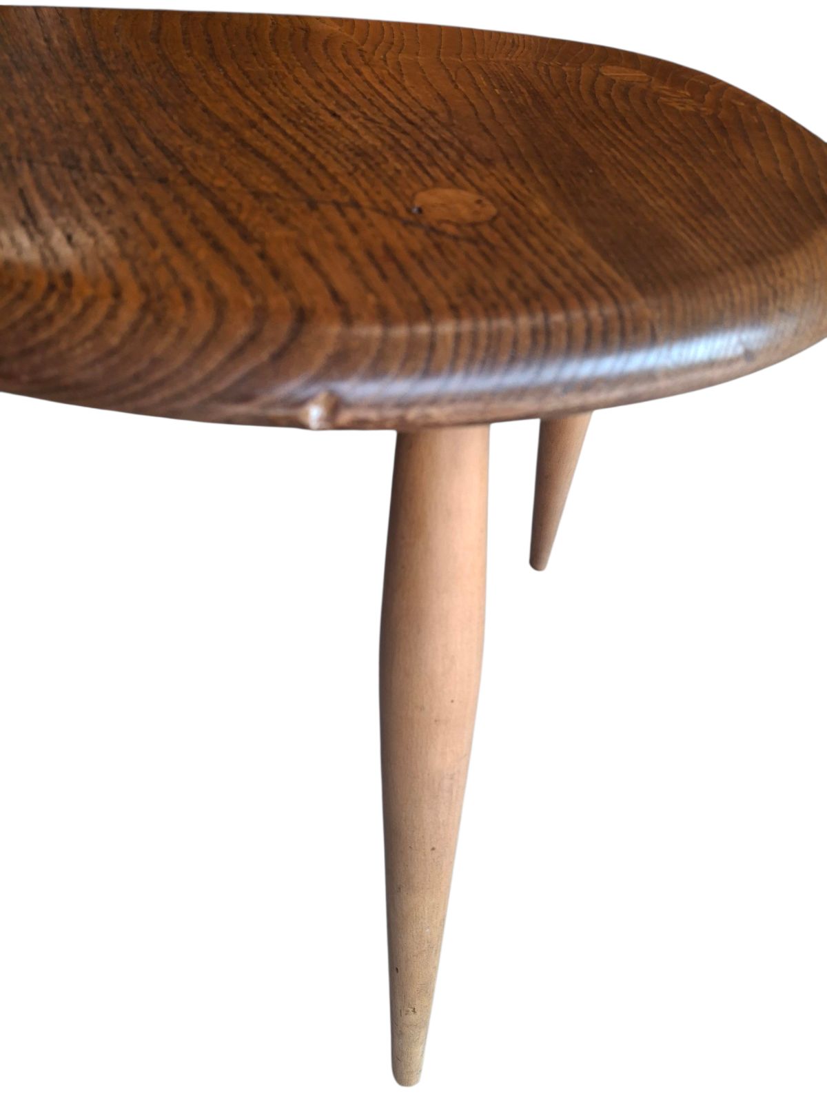 photo vinterior Vintage Ercol Elm & Beech Pebble Nest Of Tables