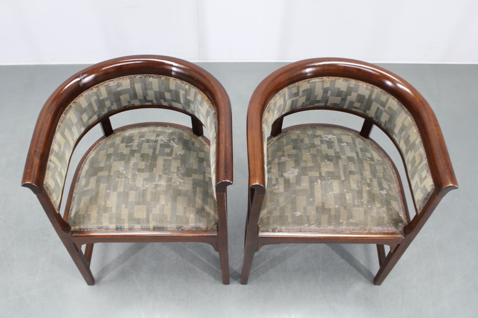 1920s Pair Of Bentwood Armchairs, Czechoslovakia photo Furniture