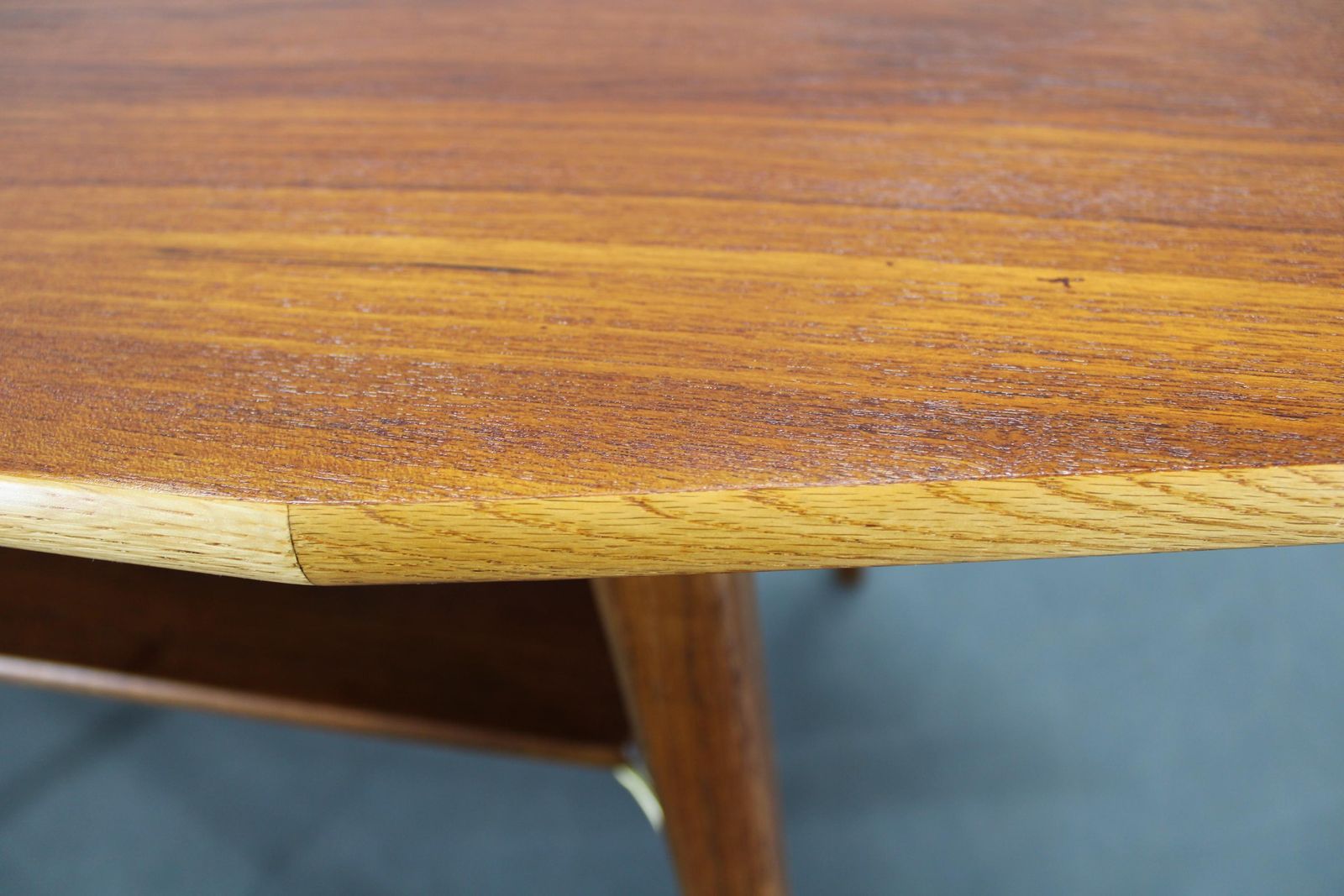 1960s Danish Teak And Oak Coffee Table photo vintage