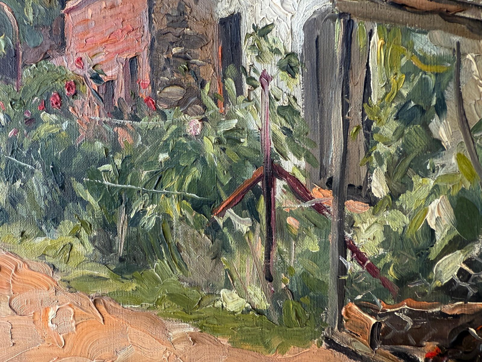 Antoni Llobet Aracil – Rincón De Horta, Barcelona, Spanje – Olieverf Op Doek – Spaans Landschap, Ca. 1960 photo for sale
