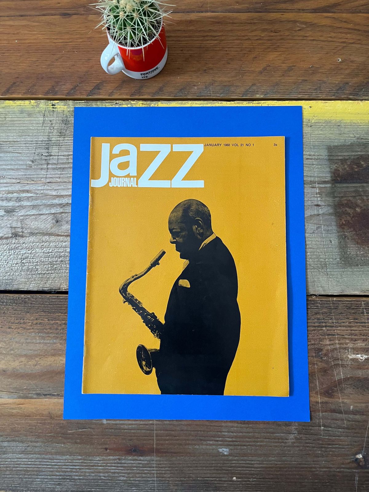 Vintage Jazz Journal Magazine Cover Artwork   1968 Coleman Hawkins photo for sale