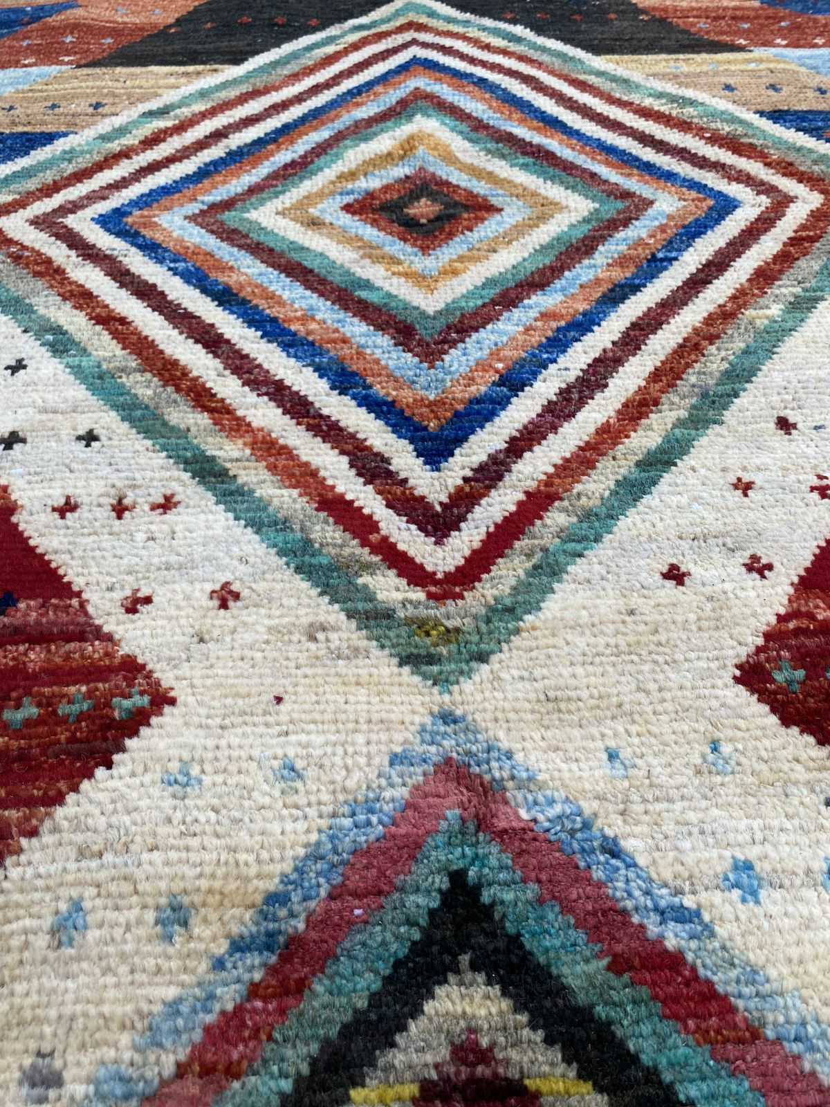 Moroccan Colourful Bohemian Living Room Bedroom Rug photo 488.0