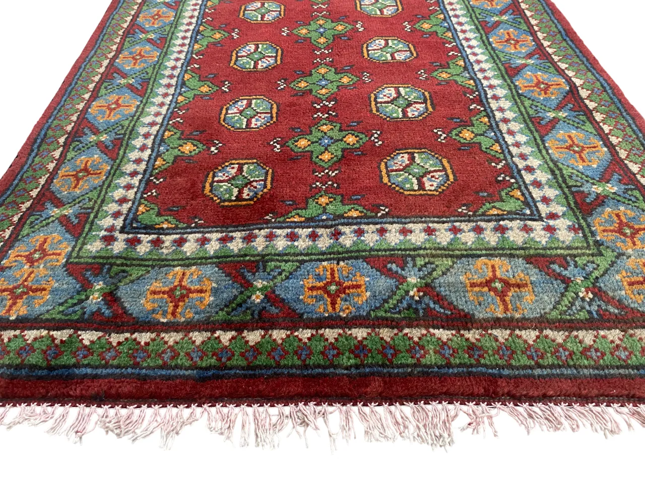 Bokhara Geometric Turkmen 3x10 Hand Knotted Runner Rug photo 438.0