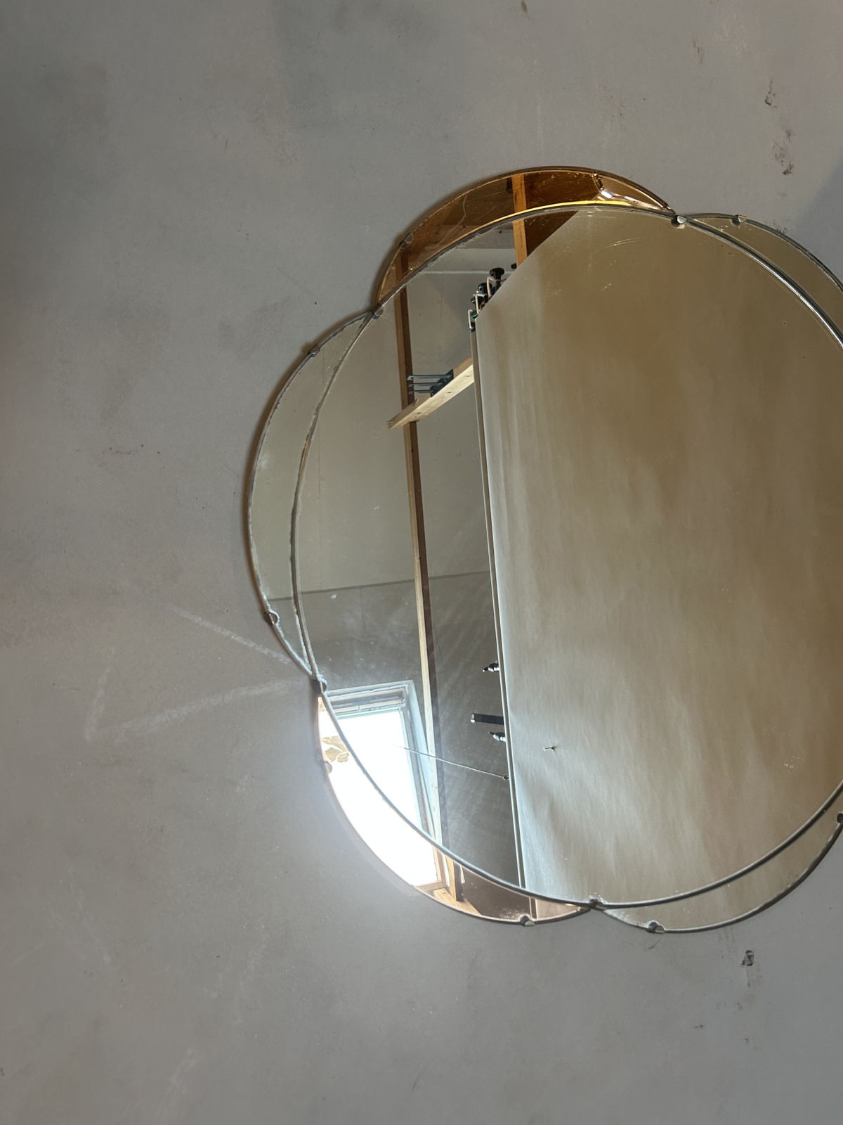 Art Deco Circular Wall Mirror photo Home Decor