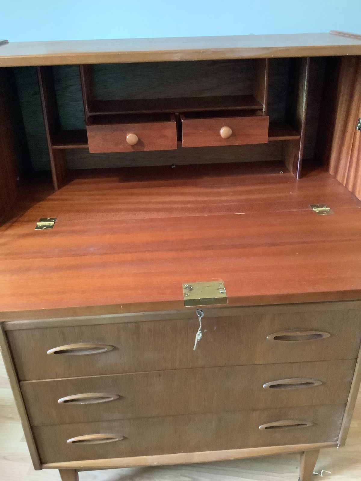 Vintage 1970s Jentique Teak Bureau photo 225.0
