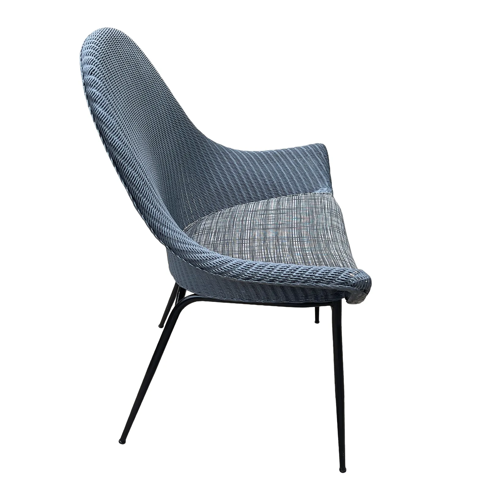 Atomic ‘Stingray’ Mid Century Lloyd Loom Chair photo Furniture