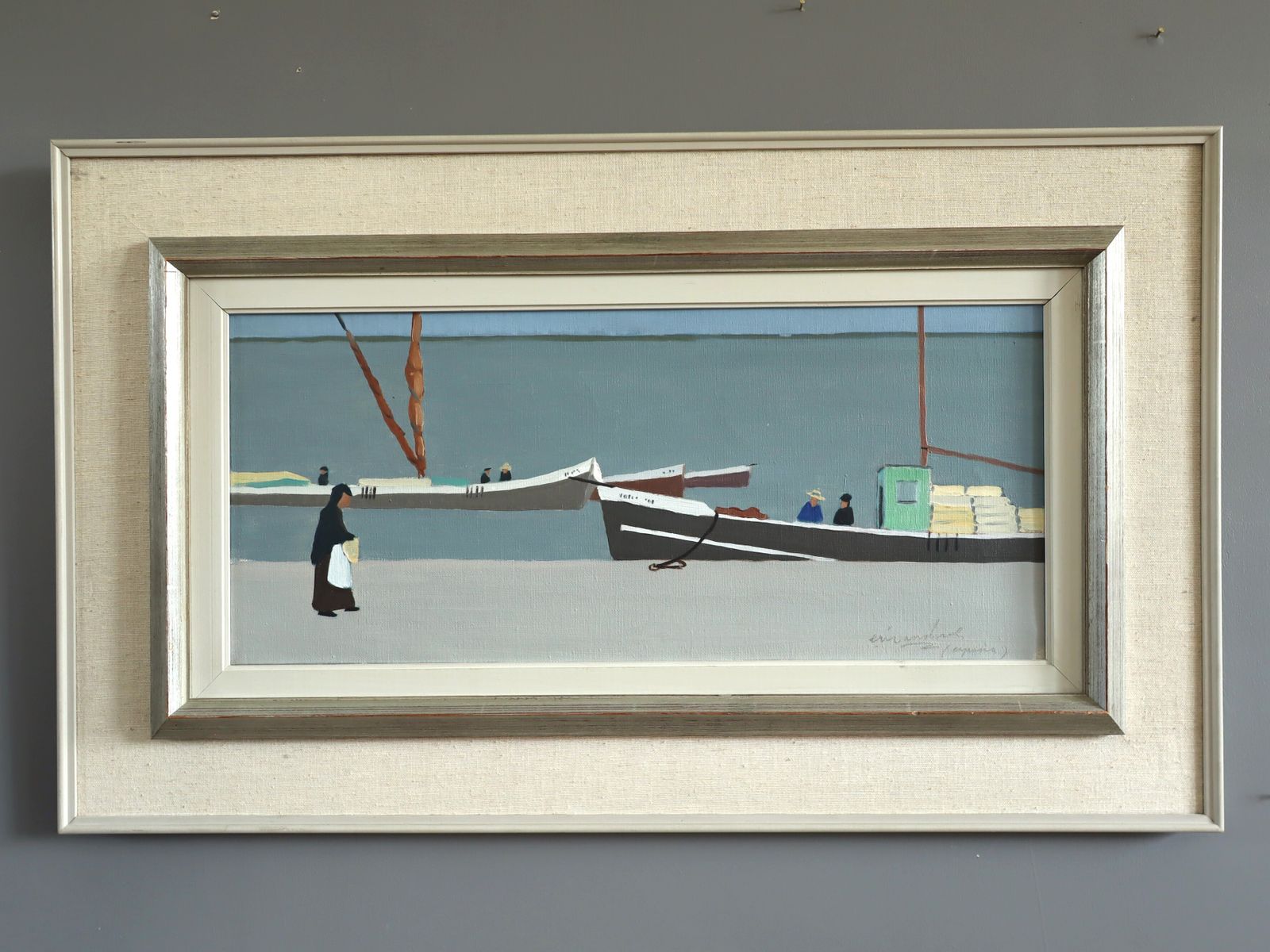 Still Waters, Quiet Shore Oil Painting