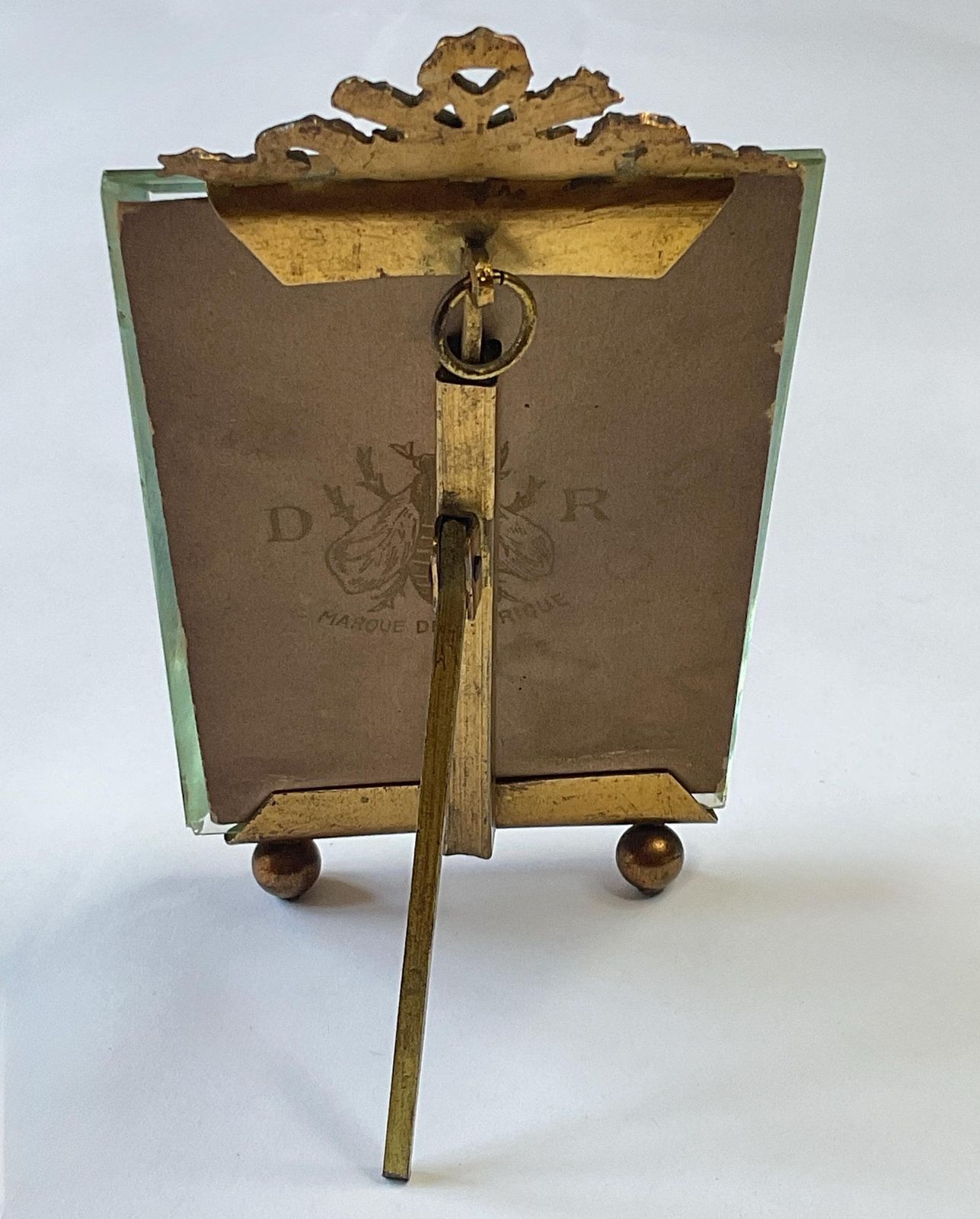 Antique French Gilt Metal And Crystal Glass Photo' Frame, C1890. photo buy