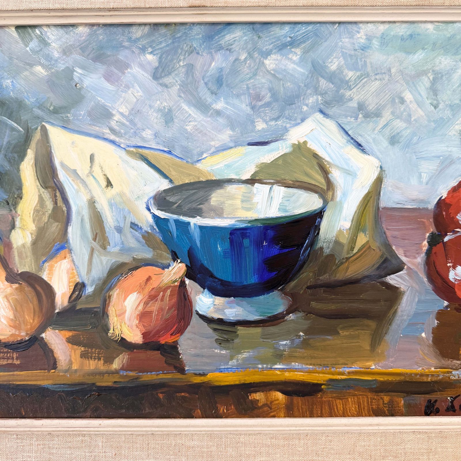 Veronika Keerdoja, Estonia. Vintage Still Life Oil Painting. photo for sale