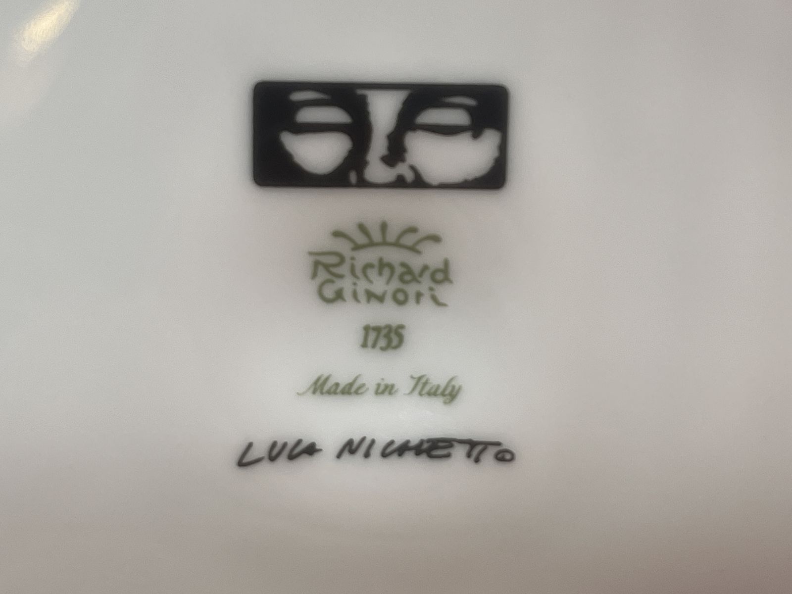 Ginori 1735 Porcelain Frate Saffron Incense Burner By Luca Nichetto. photo vintage