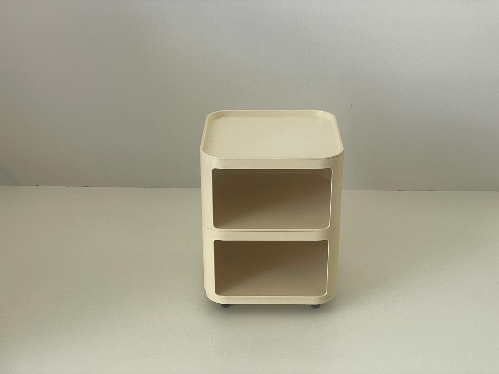 Model 4970 White Bedside Table By Anna Castelli For Kartell, 1970s, Italy photo Furniture