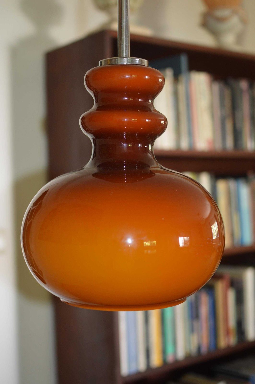 photo for sale Lamp Uefo Midcentury Pop 1960/70 Opaline Glass Amber
