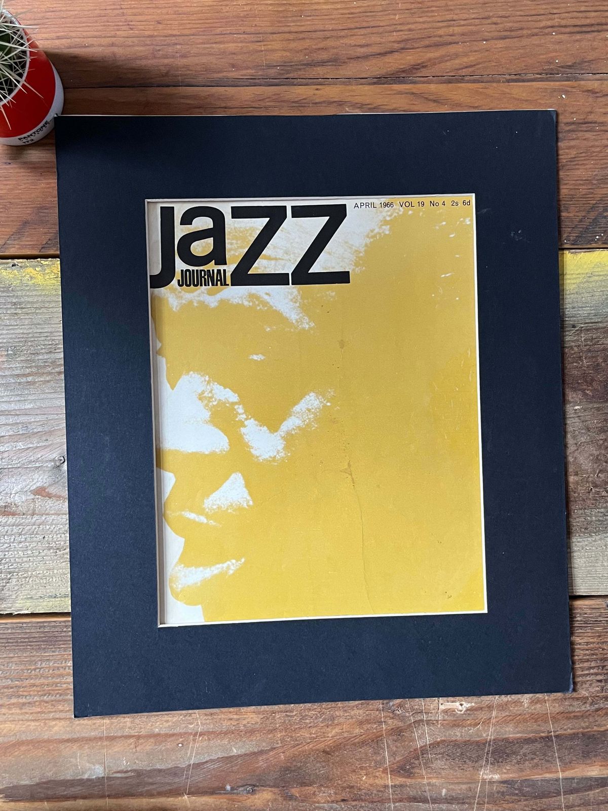 Vintage Jazz Journal Magazine Cover Artwork   April 1966 photo furniture