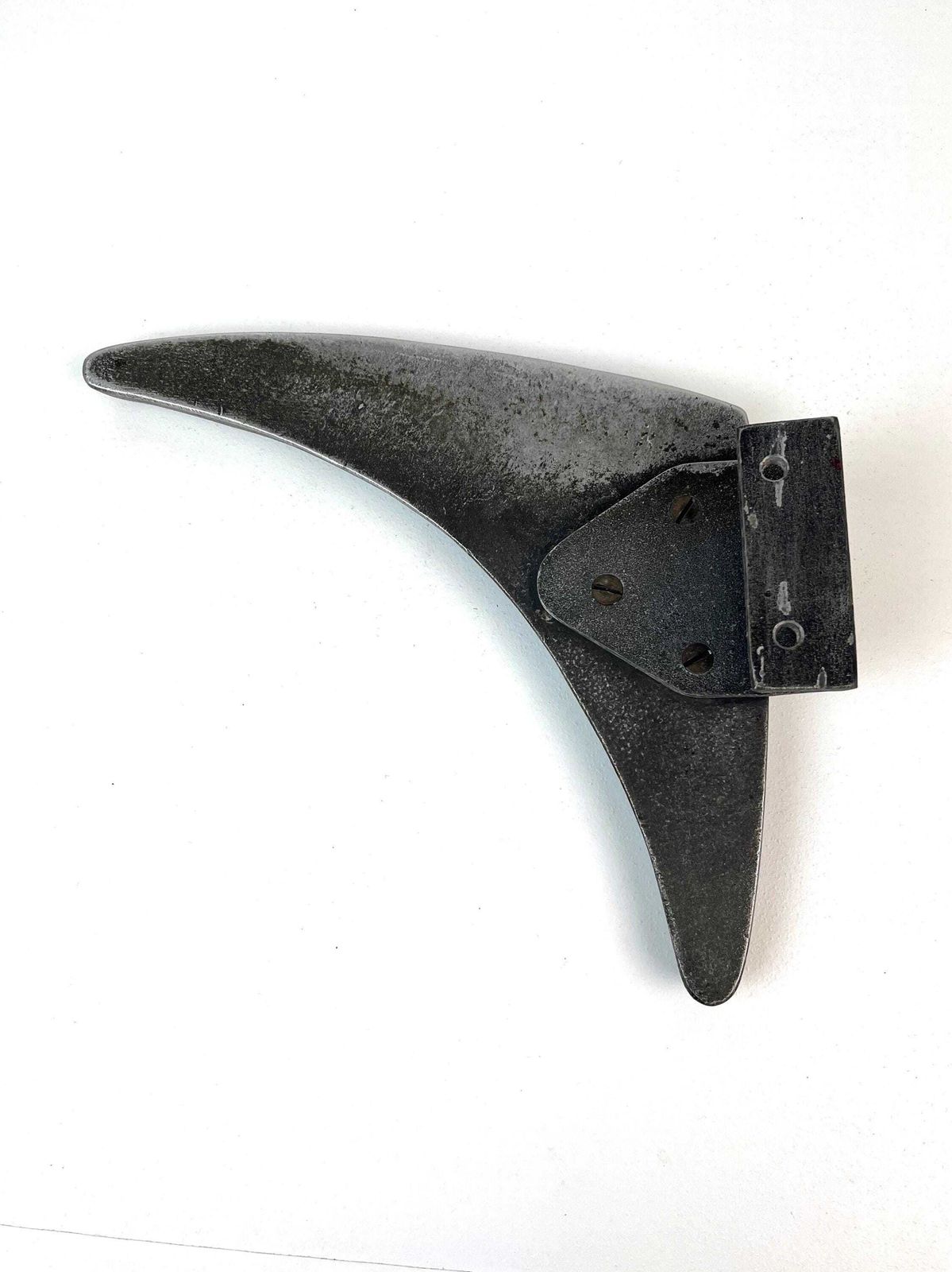 photo furniture Rare Large Mid Century Solid Abstract Brutalist Metal Cast Door Handle