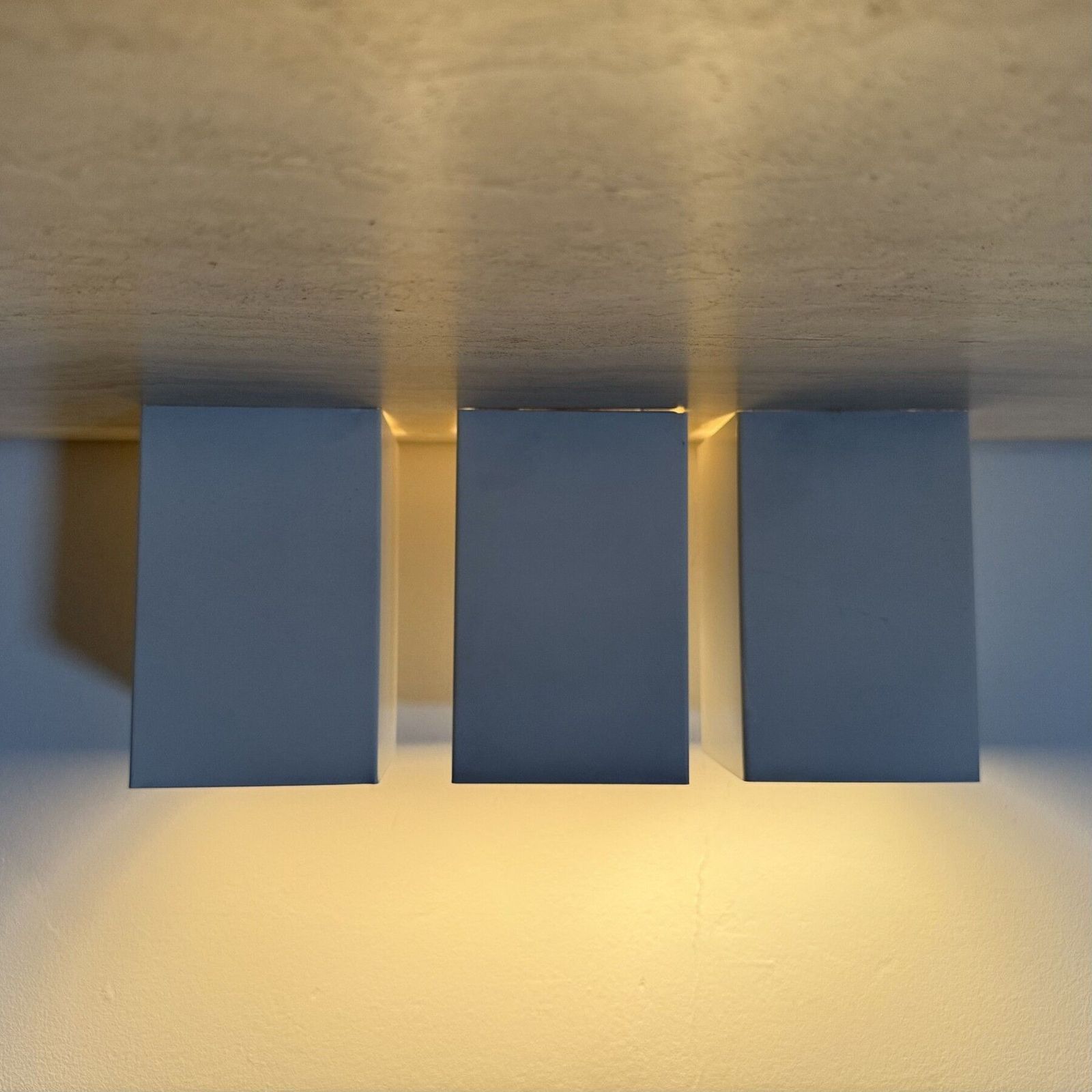 photo furniture Set Of 3 Raak P300 Minimalist Design Wall Lamps / Ceiling Lamp , 1970s