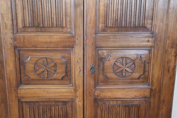 Antique Wardrobe In Poplar Wood, 1800s photo Furniture