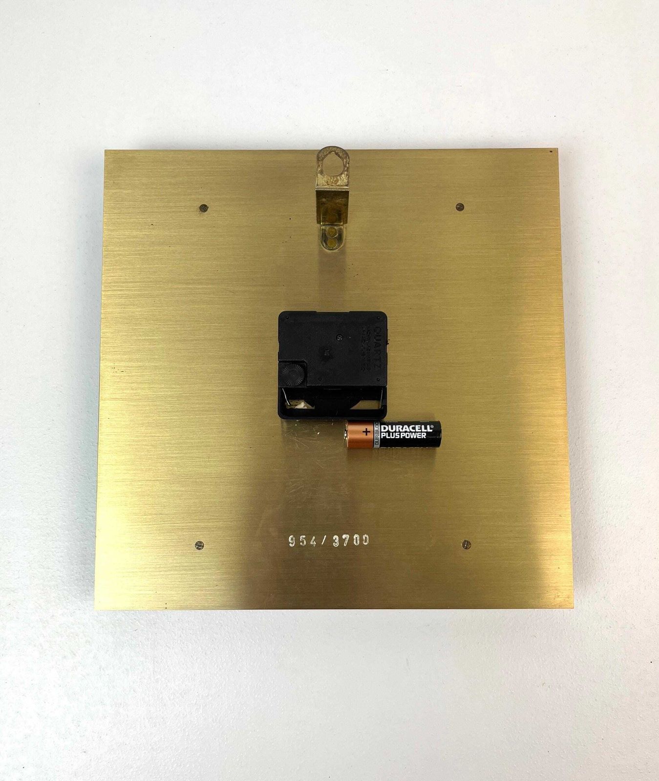 Rare Stunning Mid Century Danish Modern Teak Brass Wall Clock By Diehl photo vintage