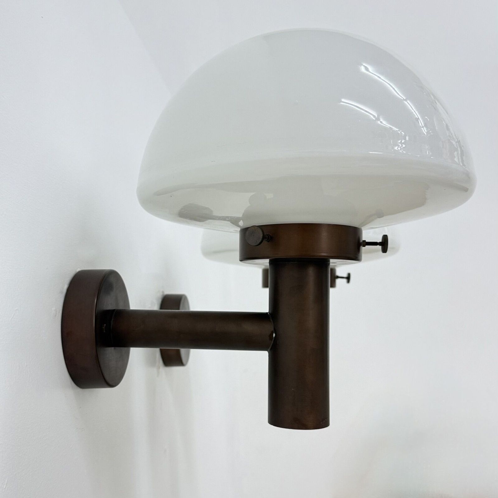 Set Of 2 Globe Glass Wall Lamps Sconces By Lisa Pape Sweden , 1970s photo buy