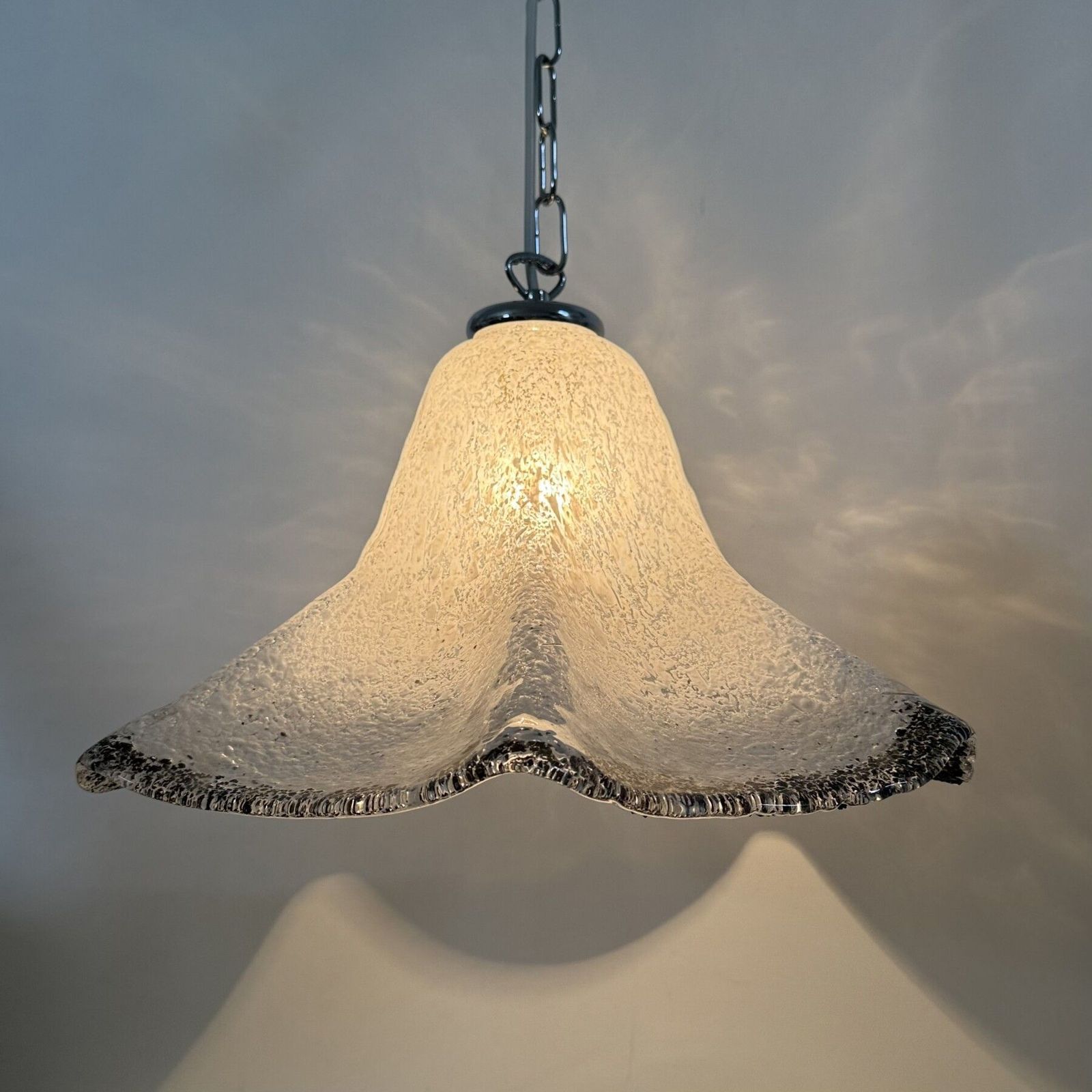 Mid Century Murano Glazen Hanglamp Van Mazzega, Jaren 1970 photo vinterior