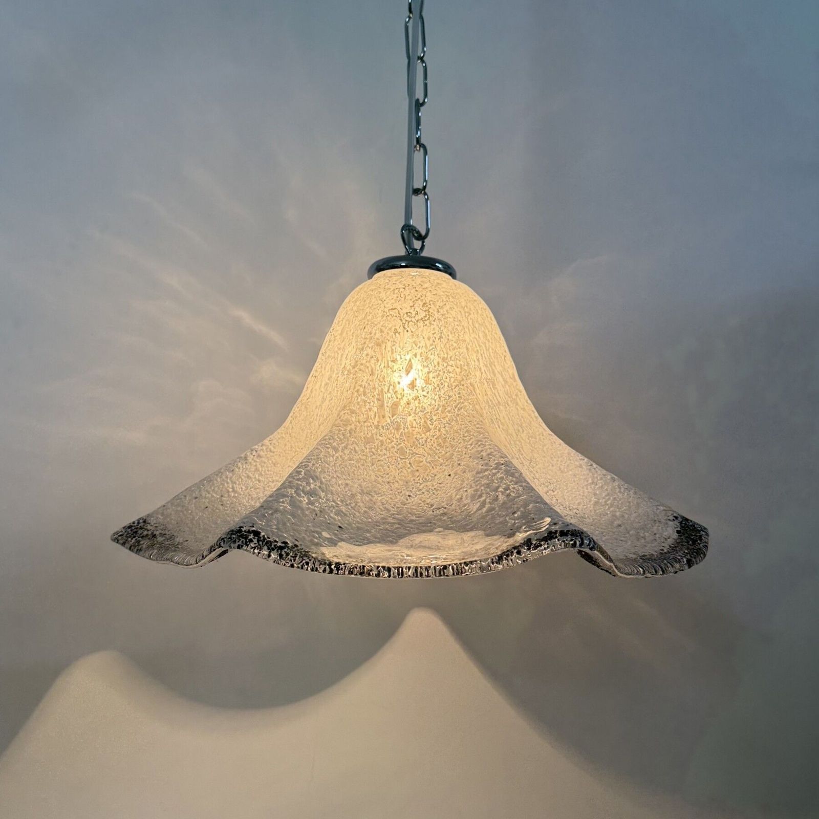 401.0 Mid Century Murano Glazen Hanglamp Van Mazzega, Jaren 1970 photo
