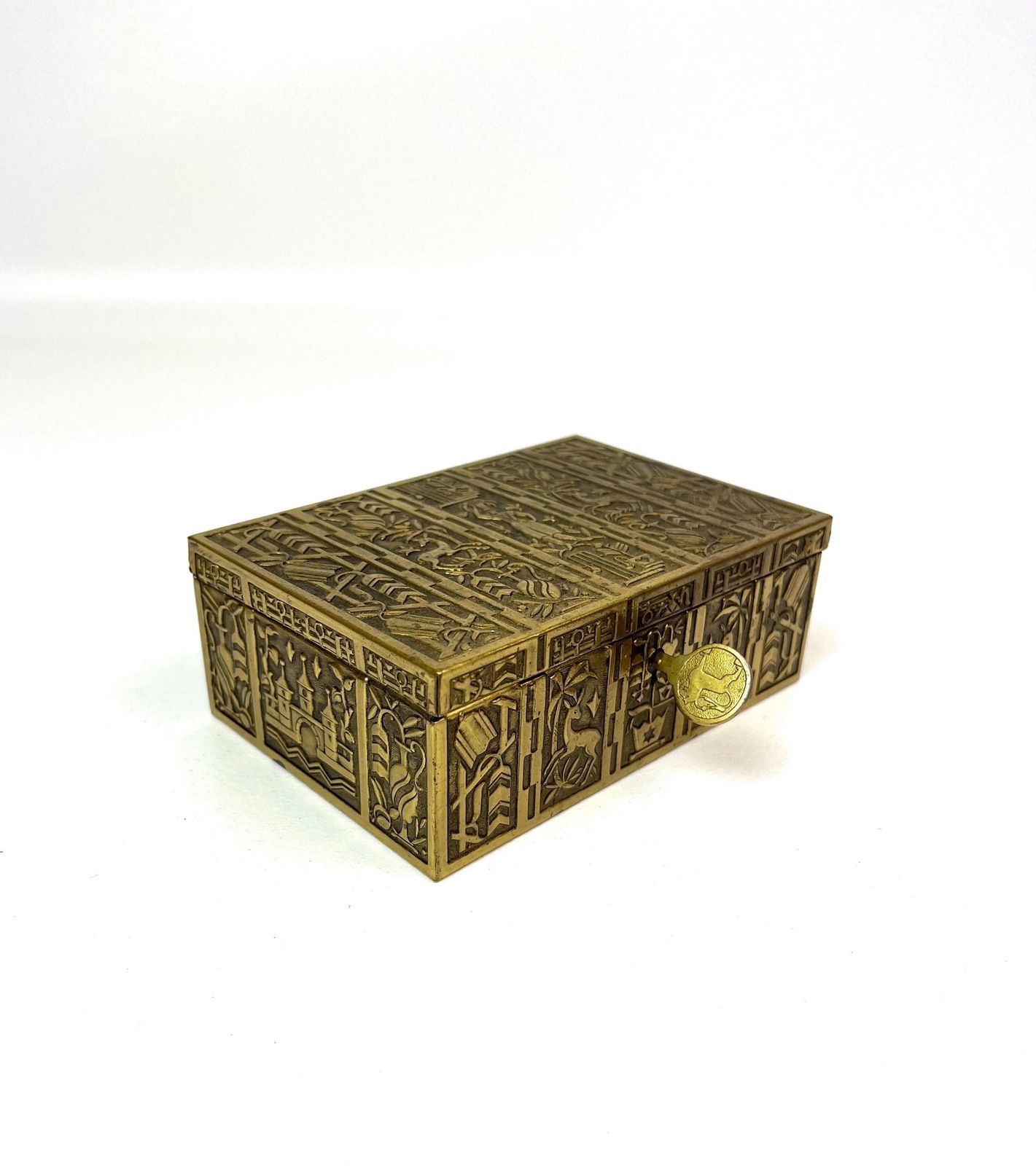 Rare Bauhaus Art Deco Avantgarde Jewelry Box By Erhard Söhne With Key