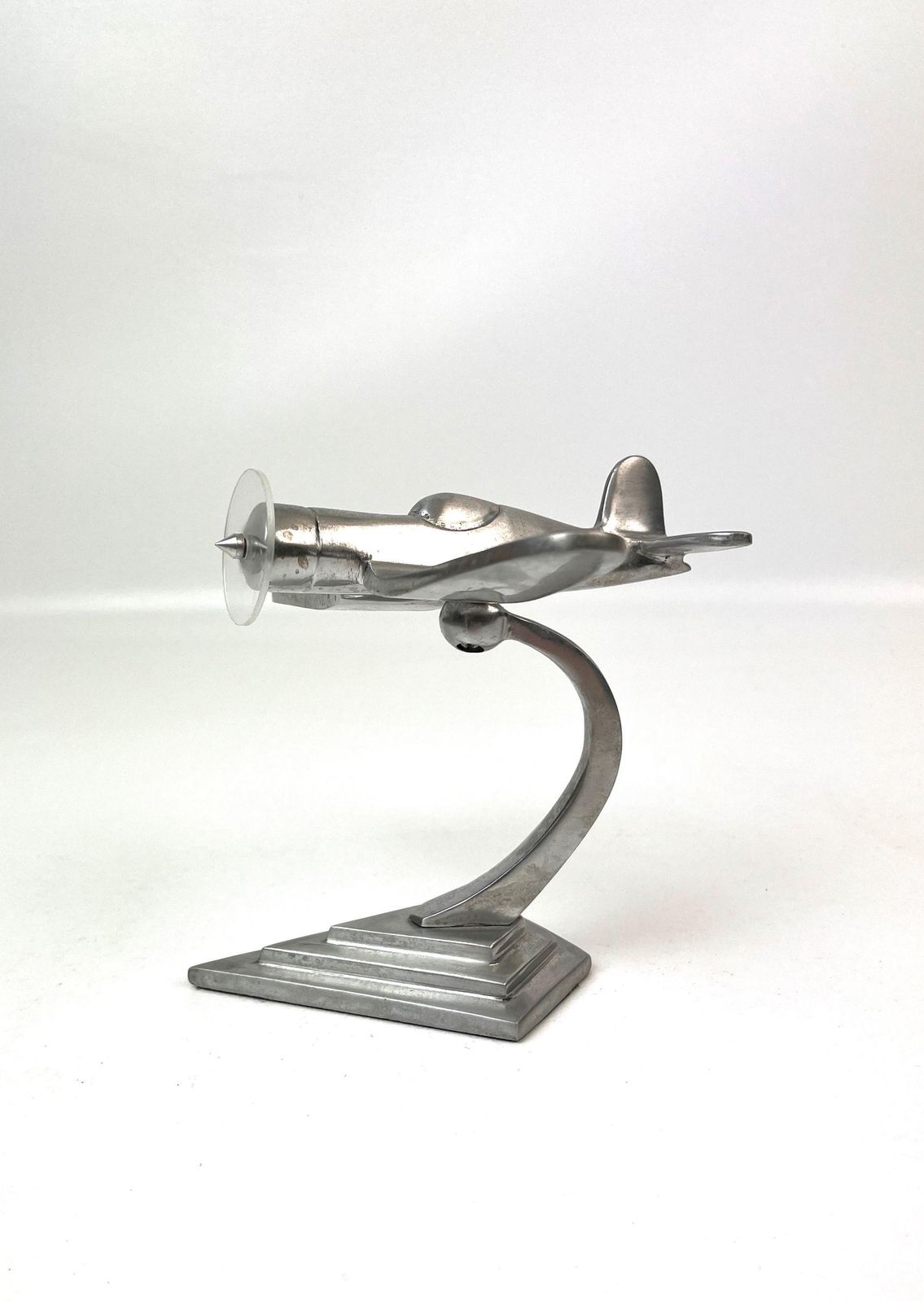 Rare Art Deco Bauhaus Office Metal Cast Airplane Desk Sculpture Germany 1940 photo Home Decor