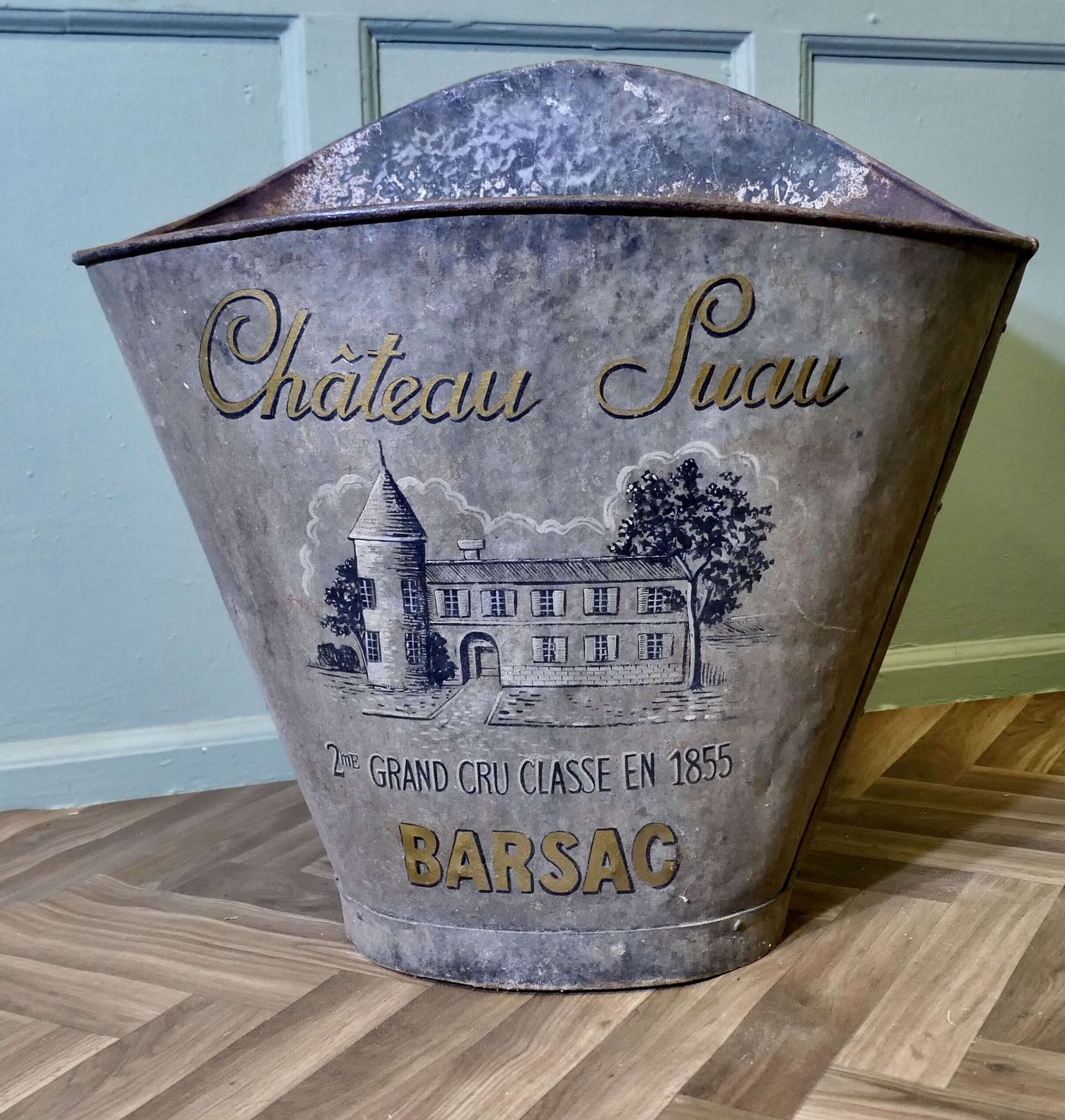 19th Century French Vineyard Grape Hod From Chateau Suau, Barsac photo vinterior