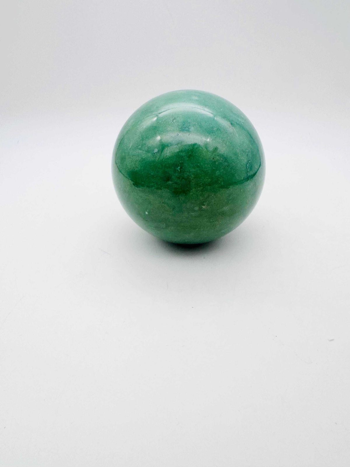 Large 13cm Natural Stone Sphere, Green Gemstone Ball photo buy