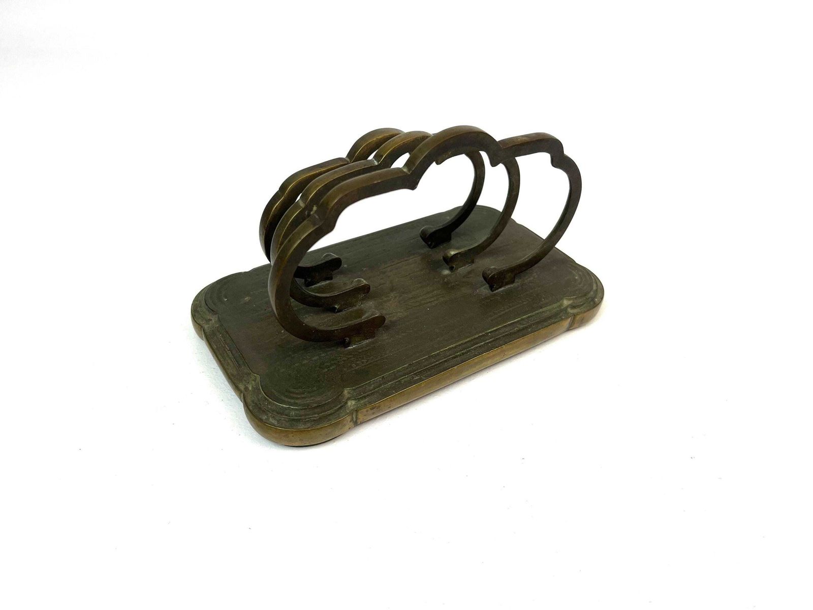 Rare Antique Art Nouveau Bronze Cast Letter Holder Organizer Berlin Hallmarked photo buy