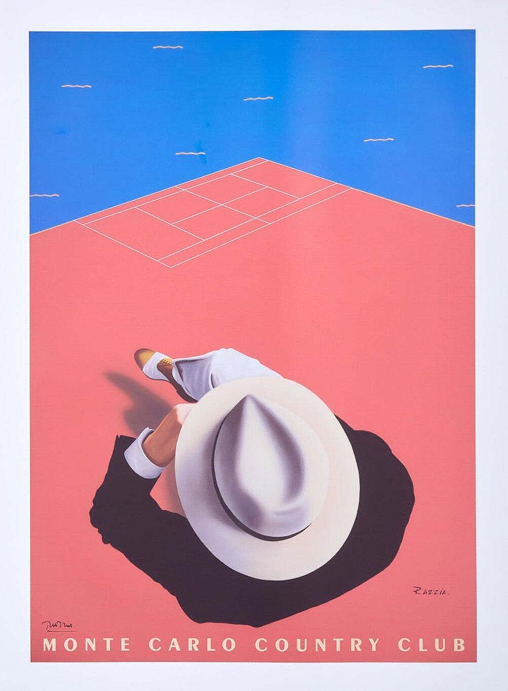Monte Carlo Country Club   Razzia  Original Vintage Poster