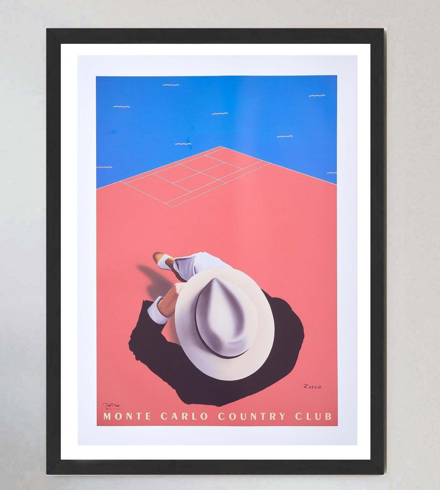Monte Carlo Country Club   Razzia  Original Vintage Poster photo furniture