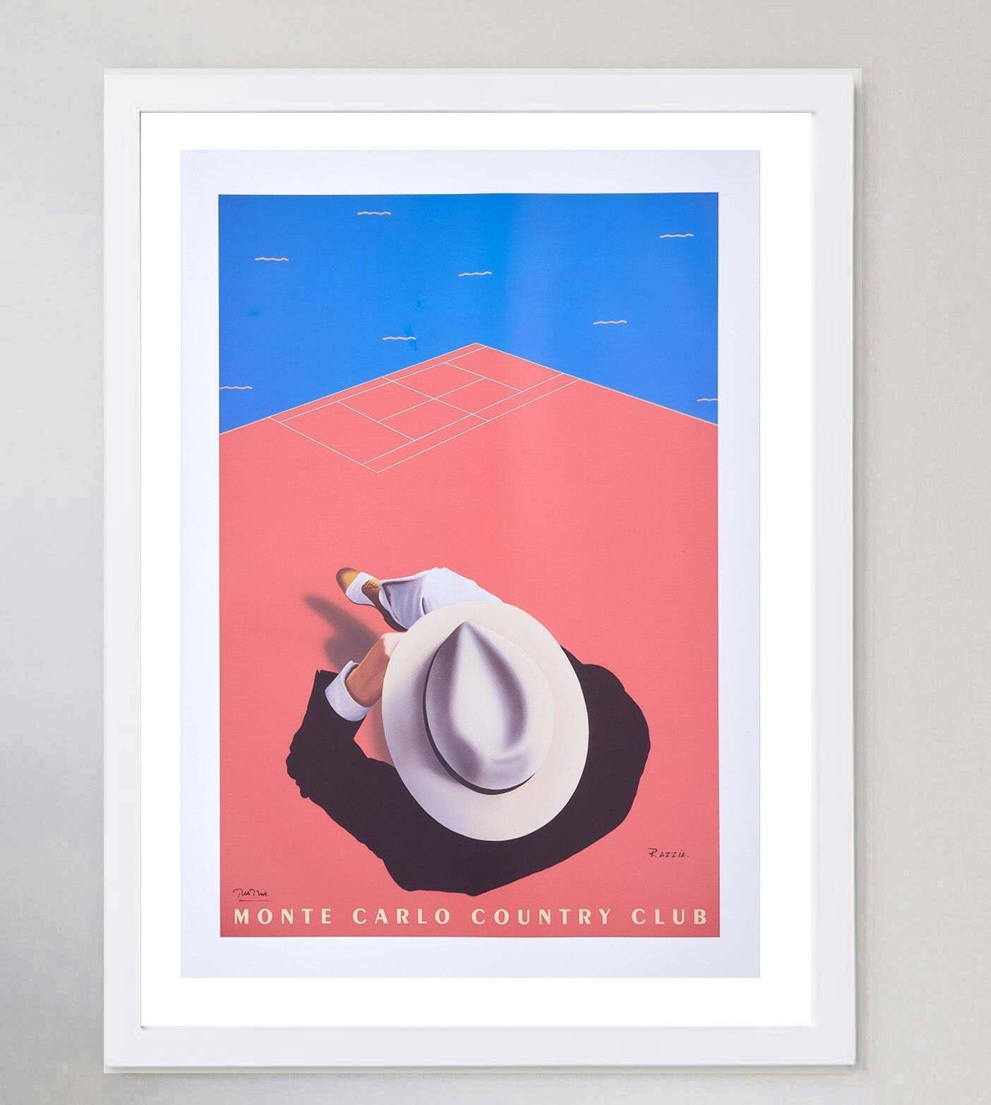 Monte Carlo Country Club   Razzia  Original Vintage Poster photo for sale