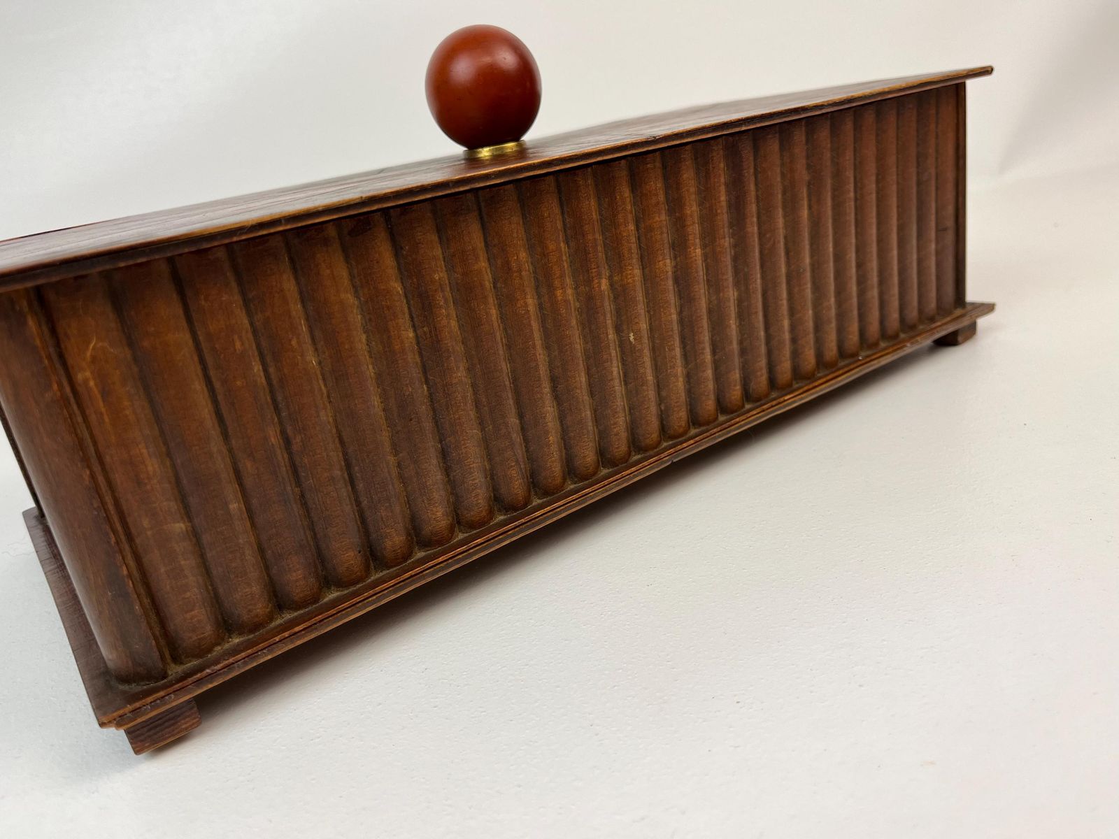 Rare Large Antique Art Deco Wooden Jewelry Box Germany 1920 photo 411.0