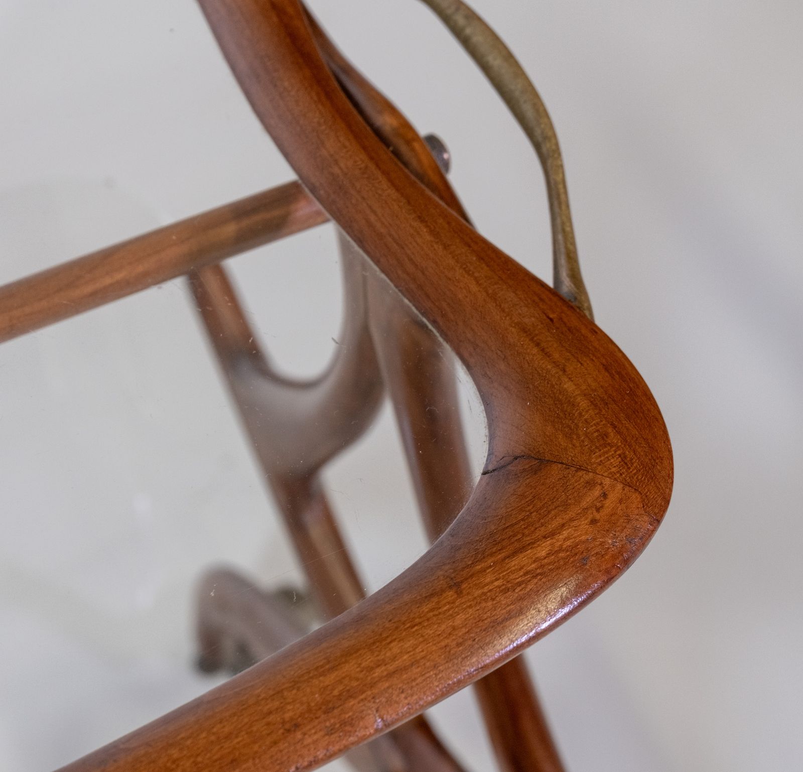 Mid Century Italian Cesare Lacca Bar Cart Trolley photo vintage