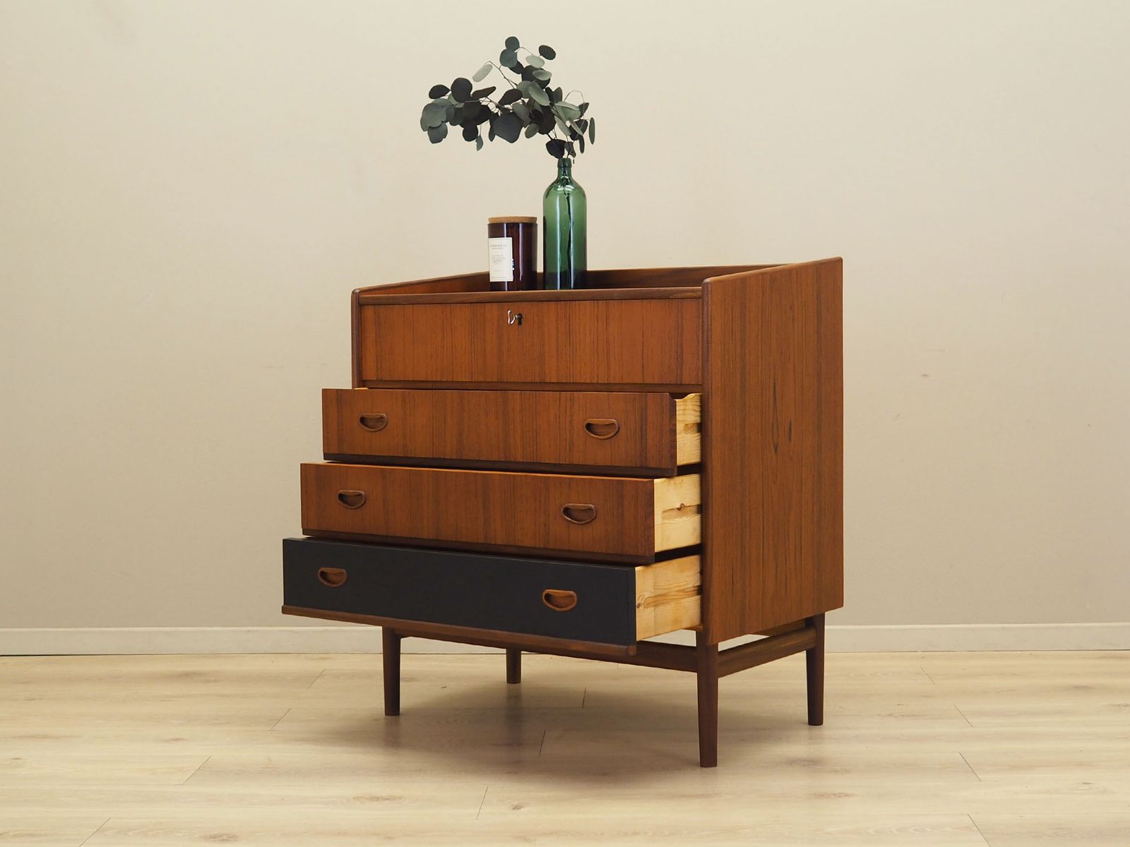 Teakhouten Kaptafel, Deens Design, Jaren 1970, Vervaardigd In Denemarken photo 1639.0