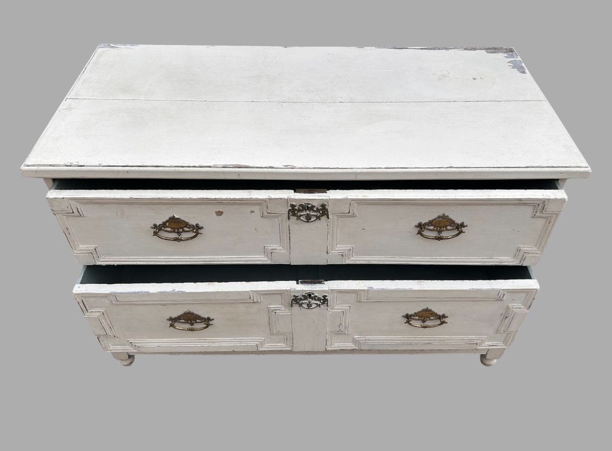 A 19th Century Painted Chest On Stand photo furniture