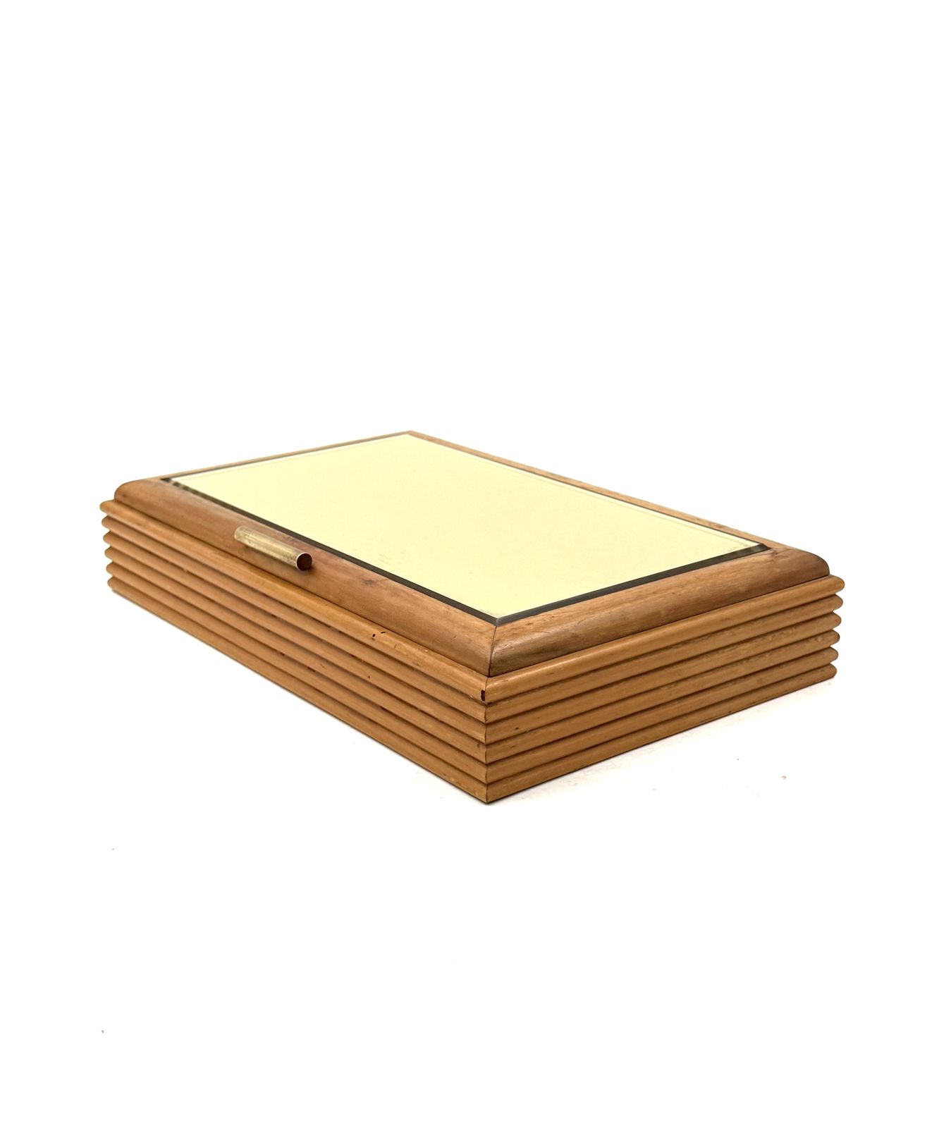 Mid Century Grissinato Wood Jewelry Box, Fontana Arte Italy 1960 photo furniture
