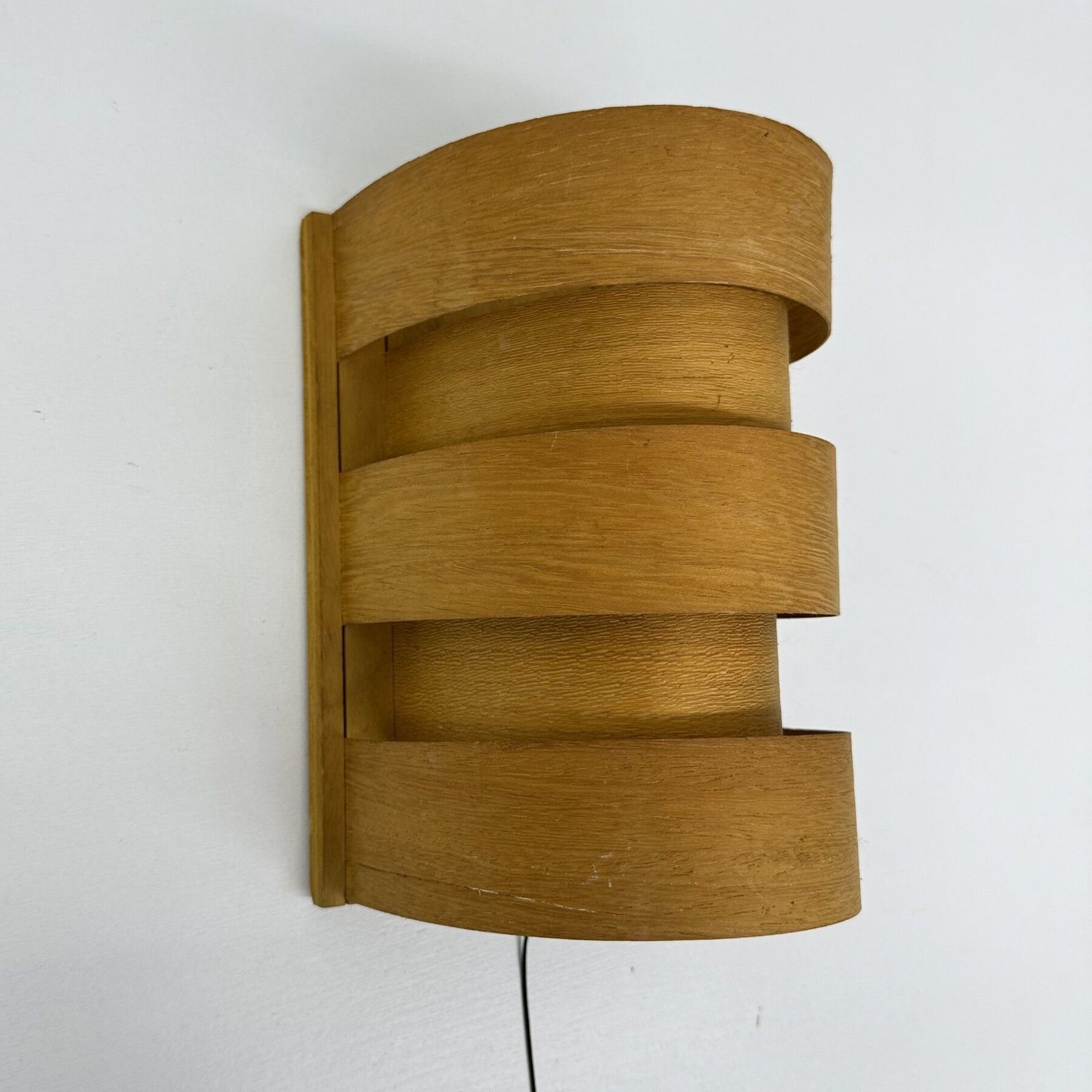 Scandinavian Modern Wandlamp Van Grenenhout Door Hans Agne Jakobsson Voor Markaryd, Zweden, Jaren 1960