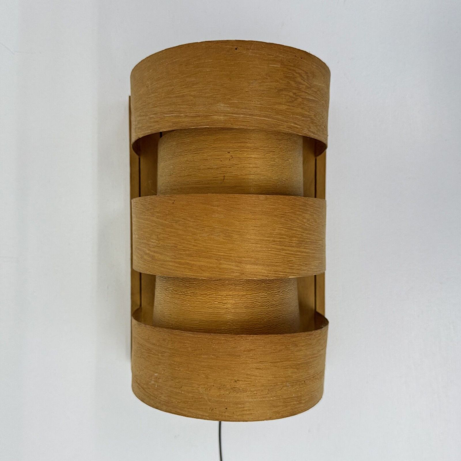 Scandinavian Modern Wandlamp Van Grenenhout Door Hans Agne Jakobsson Voor Markaryd, Zweden, Jaren 1960 photo vinterior