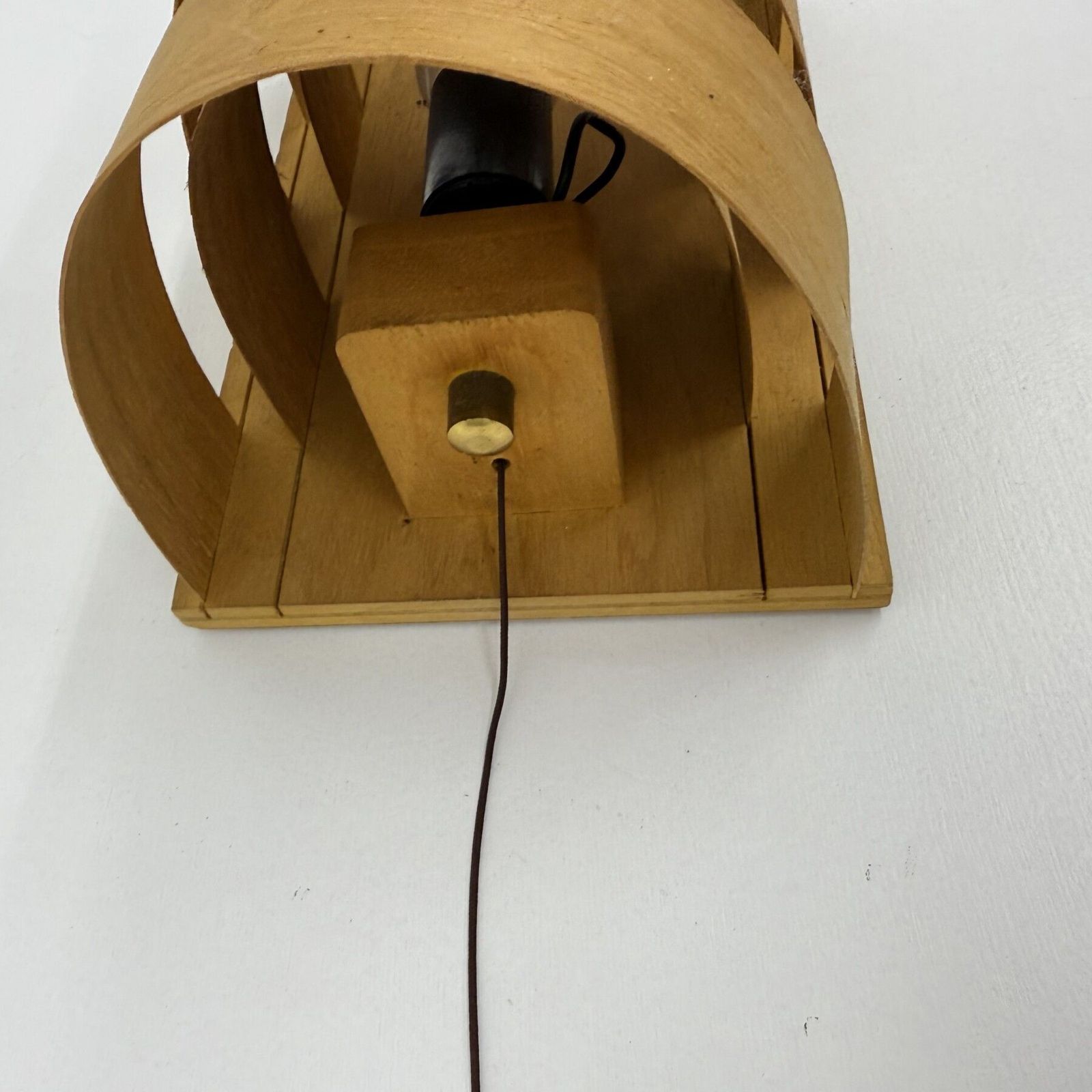 Scandinavian Modern Pine Wall Light By Hans Agne Jakobsson For Markaryd, Sweden, 1960s photo vintage