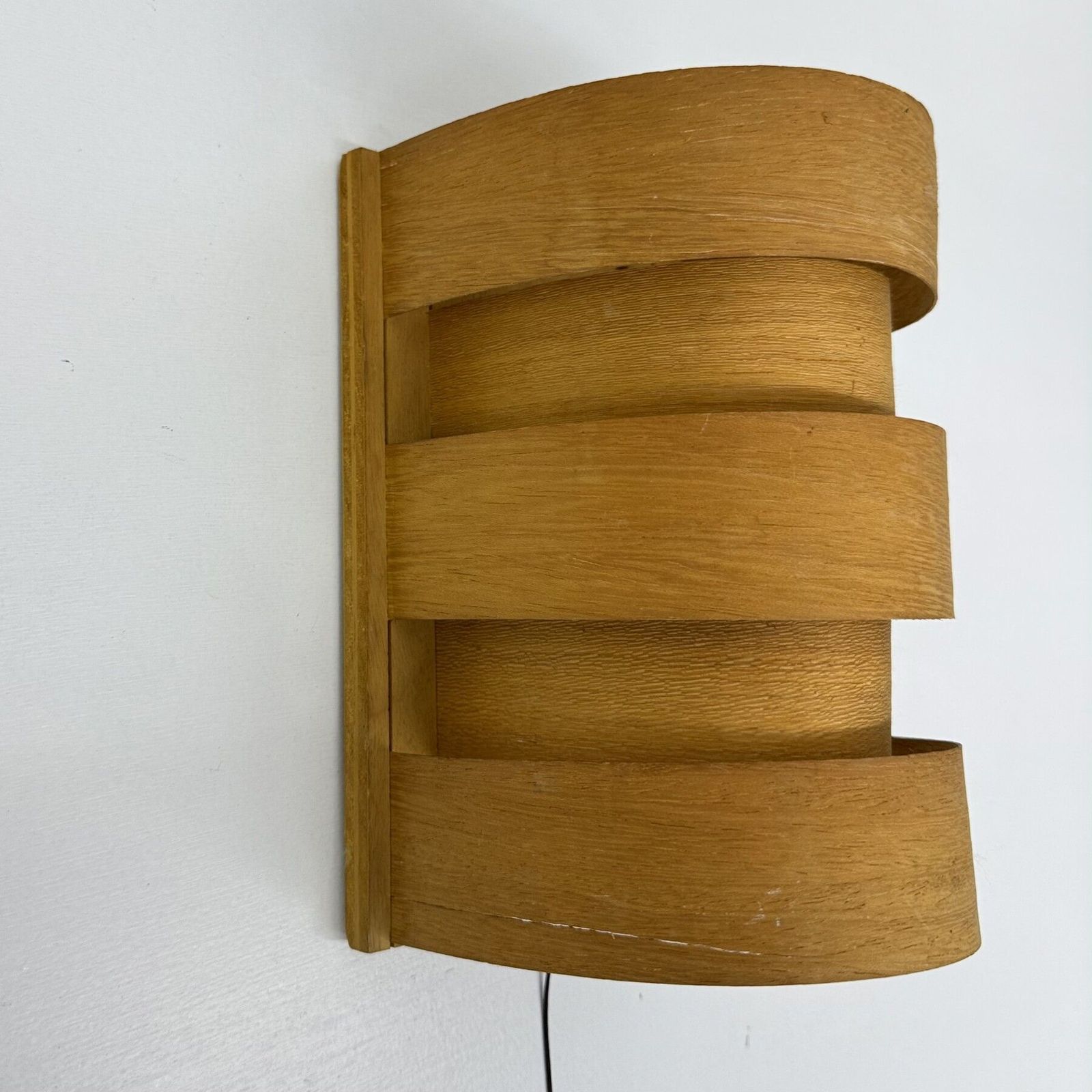 454.0 Scandinavian Modern Pine Wall Light By Hans Agne Jakobsson For Markaryd, Sweden, 1960s photo