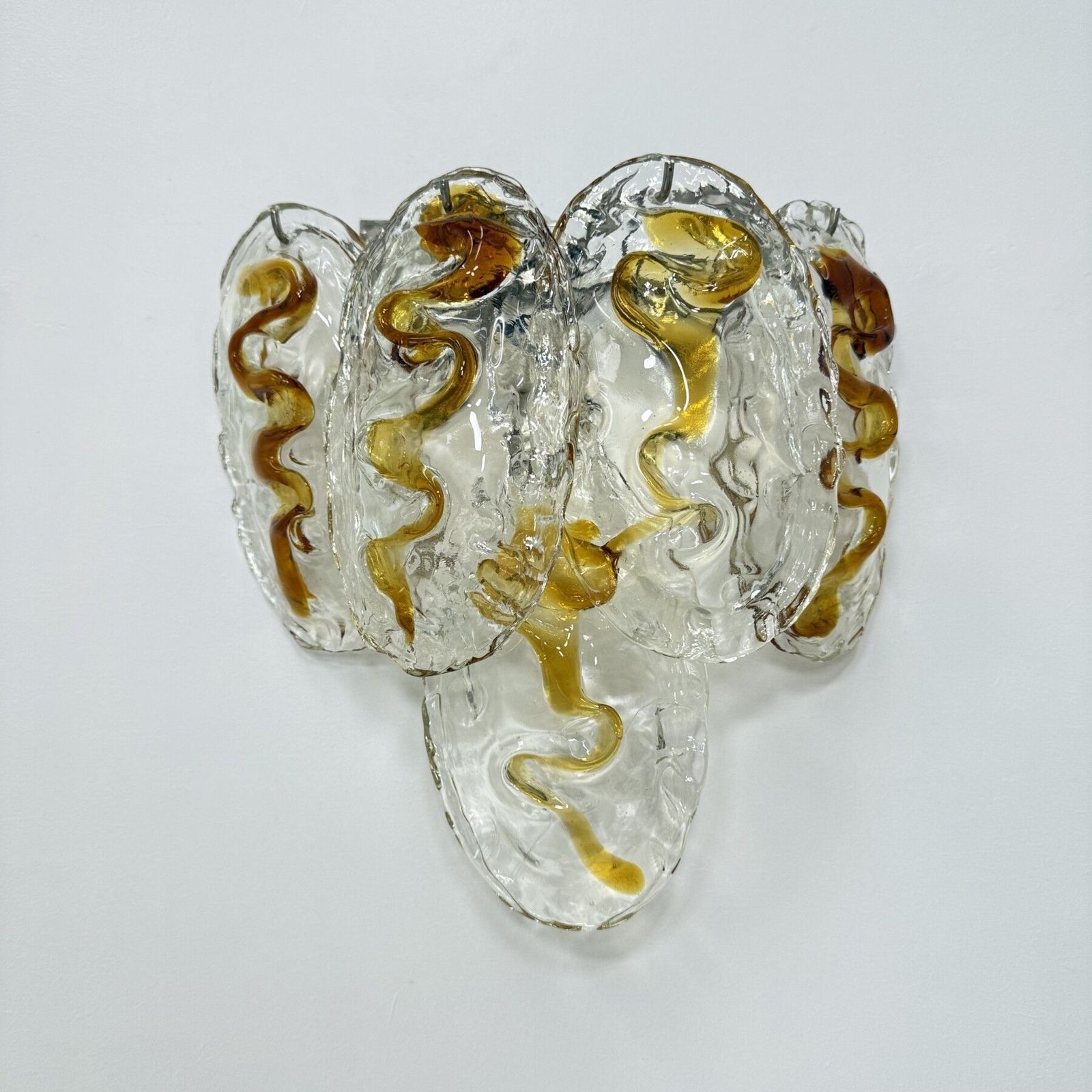 Vintage Murano Glazen Italiaanse Wandlamp, Jaren 1970 photo Verlichting