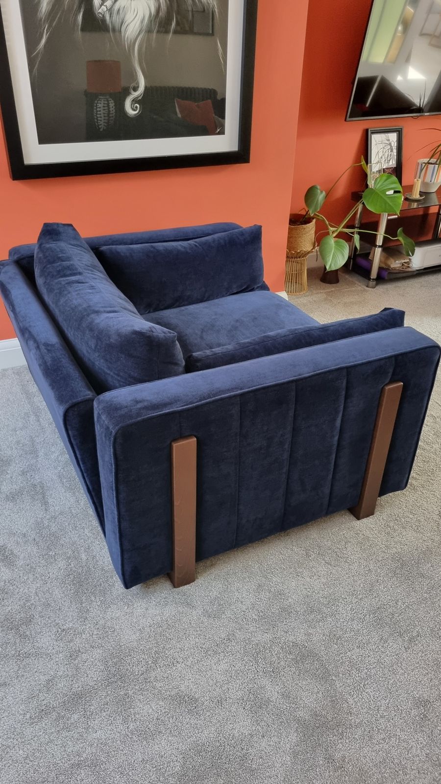 Sofology Brantwood Loveseat – Navy Blue Fabric – Excellent Condition – Original Rrp1399 photo furniture