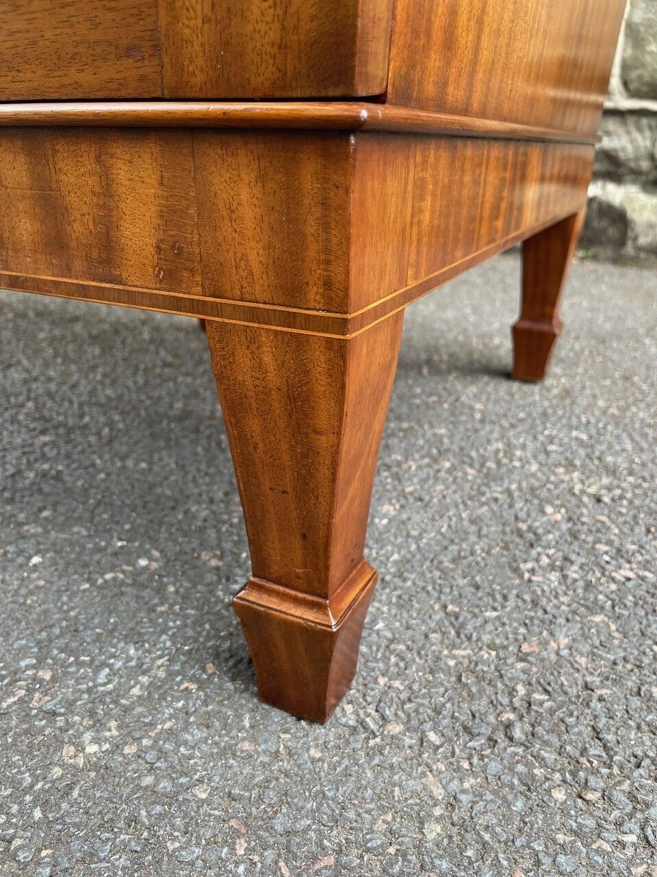 Antique Mahogany Pedestal Collectors Cabinet photo vinterior