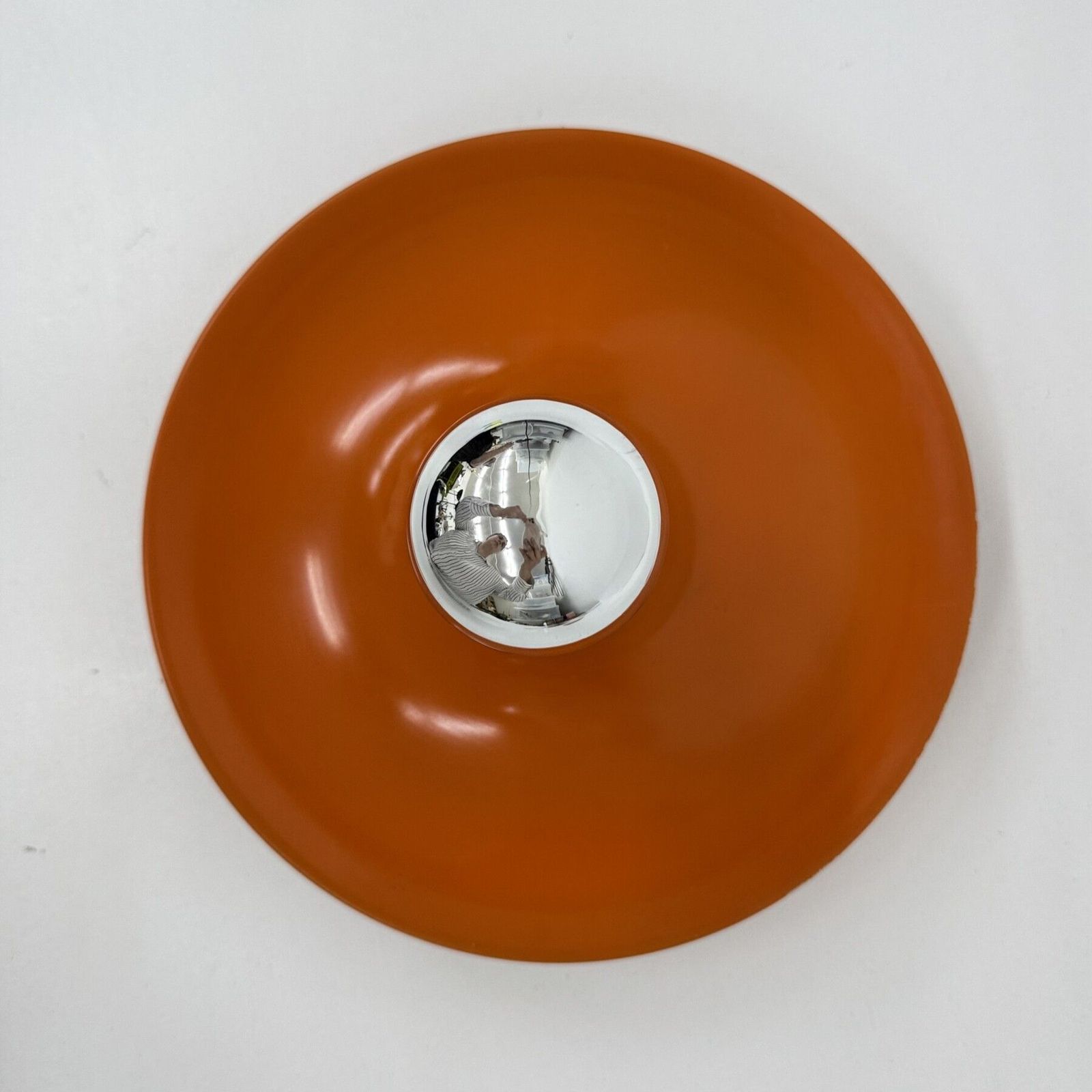 Mid Century Design Honsel Oranje Space Age Schijflamp, Jaren 1970, Toegeschreven Aan Charlotte Perriand Voor Les Arcs photo buy