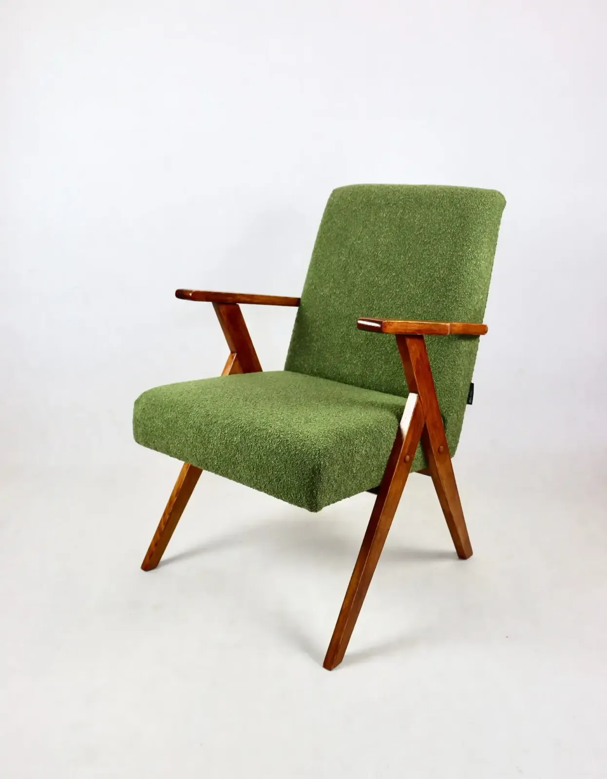 Armchair Like Armchair Puchała Boucle Green photo for sale