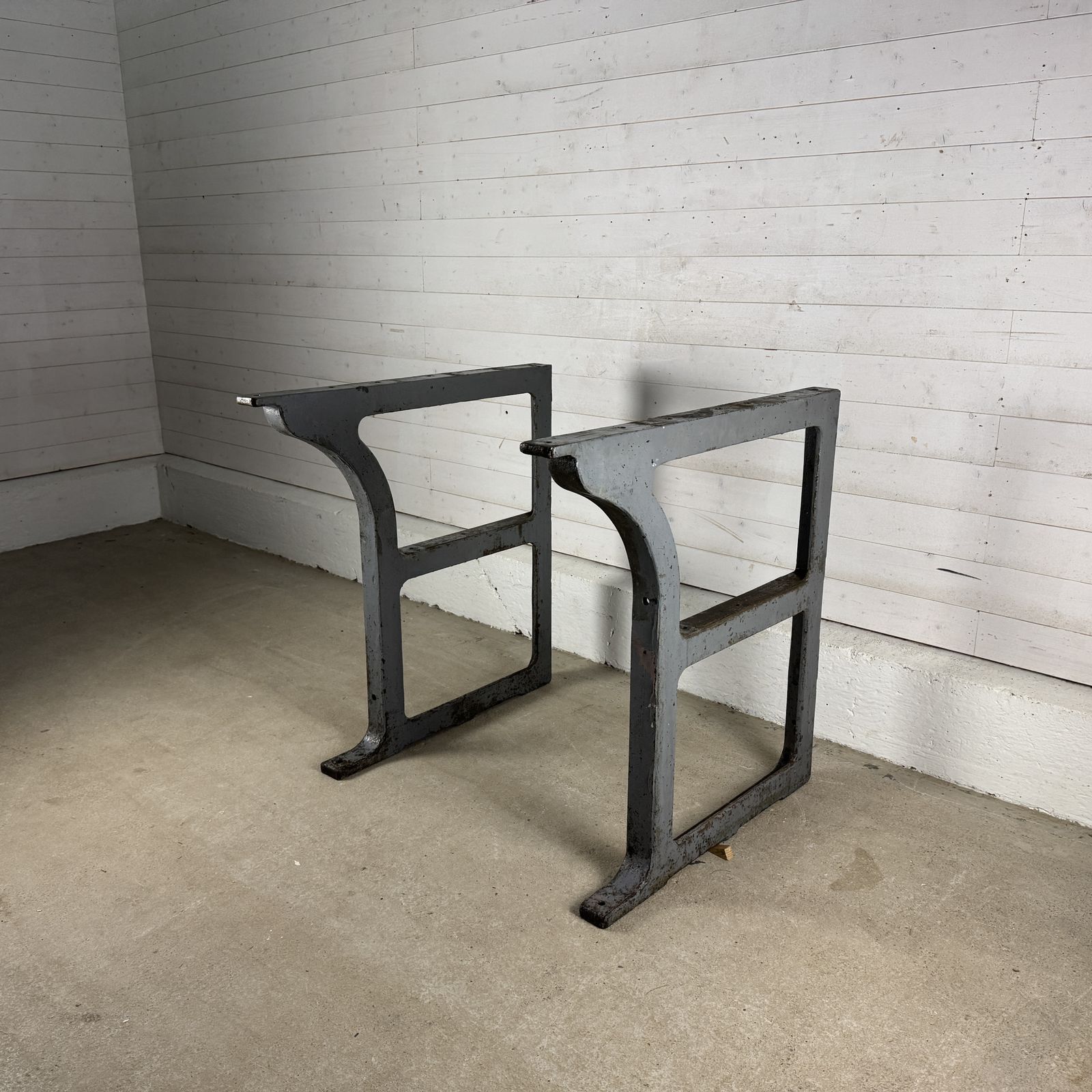 Pair Of Antique Cast Iron Bench Legs