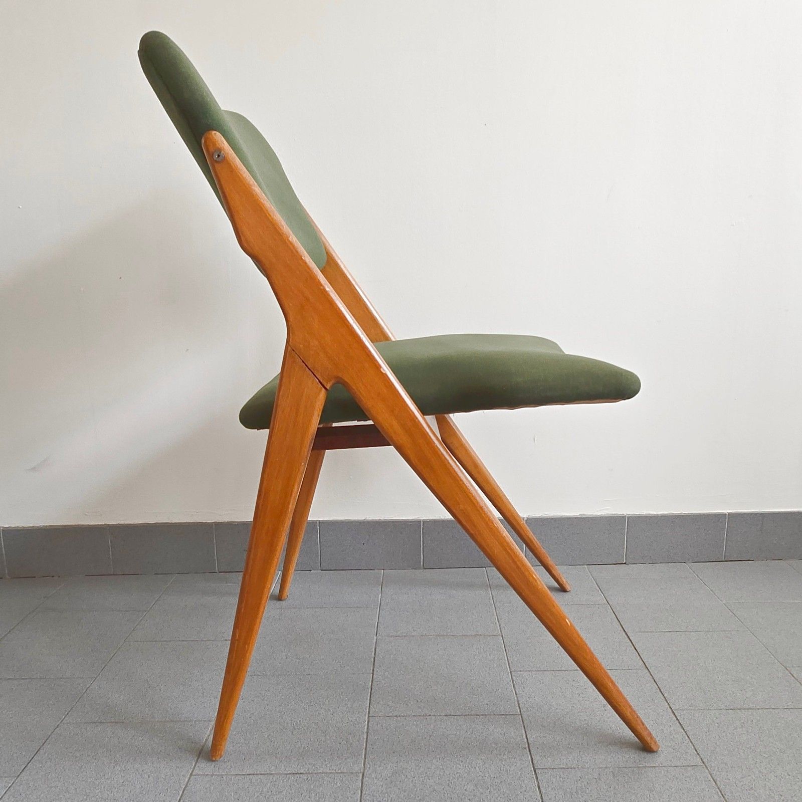 photo furniture Vintage 1950 Feet Compass Chair Gerard Guermonprez Edition Godfrid 50s 1950s