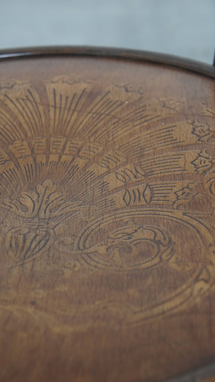 73.0 Charming, Very Elegant Bistro Chair In The Style Of Thonet With Beautiful Carvings In The Seat. photo